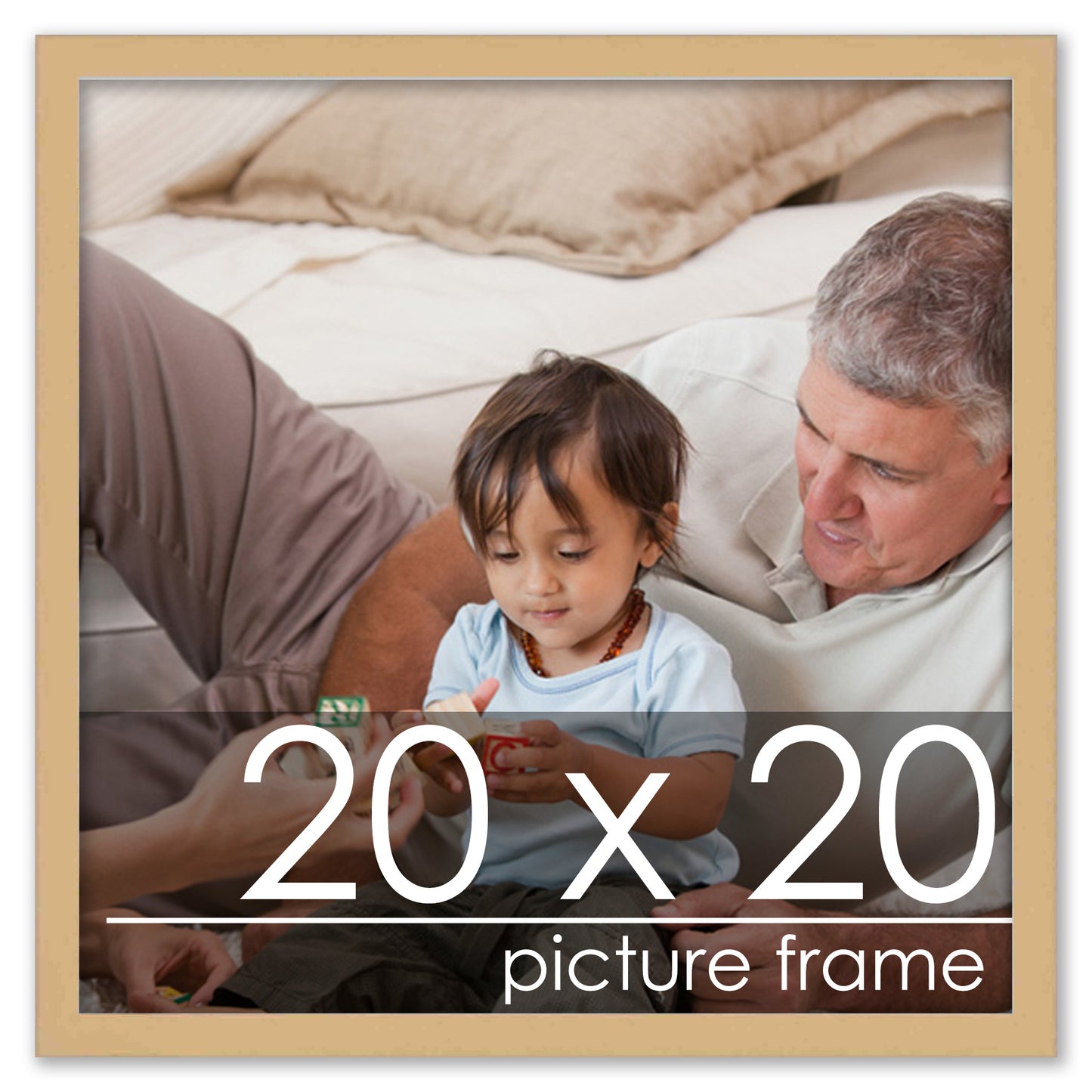 Traditional Natural Wood Picture Frame