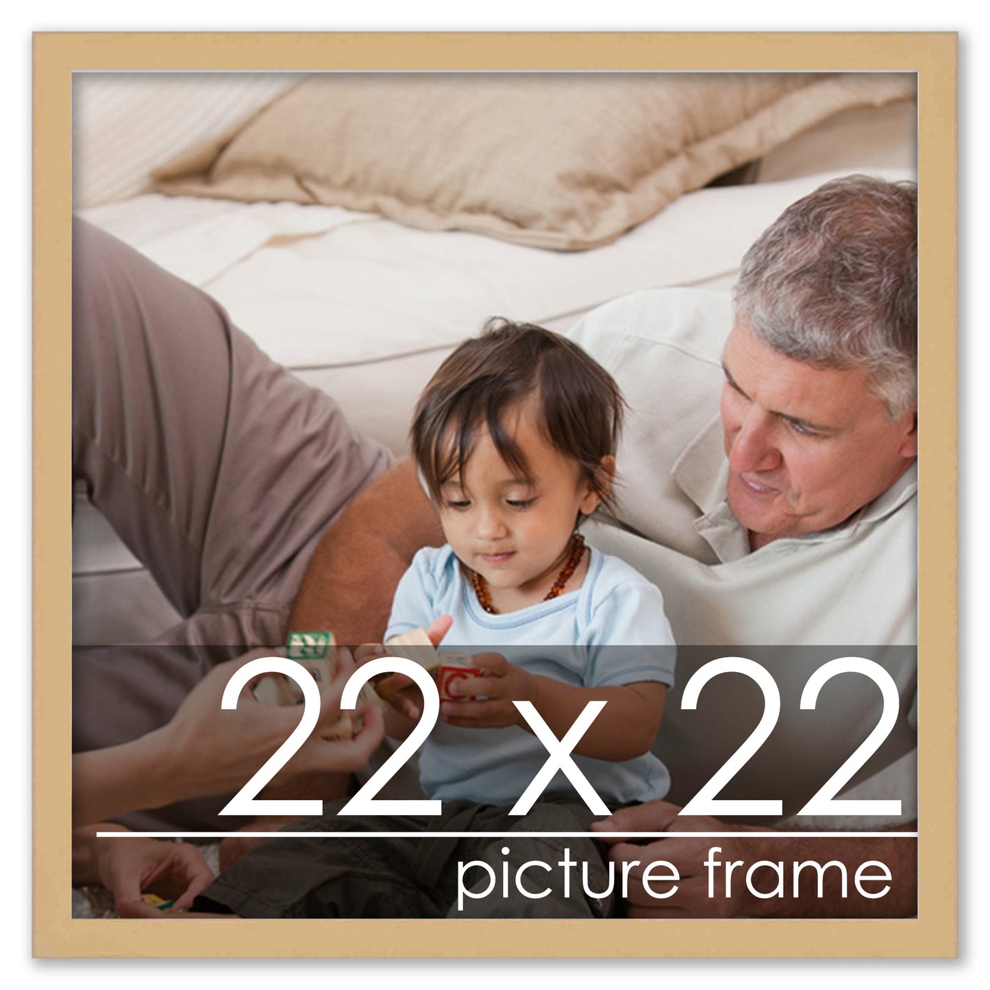 Traditional Natural Wood Picture Frame