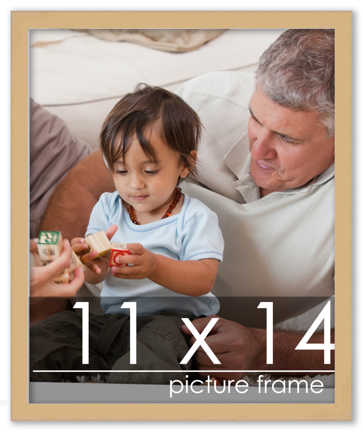 Traditional Natural Wood Picture Frame