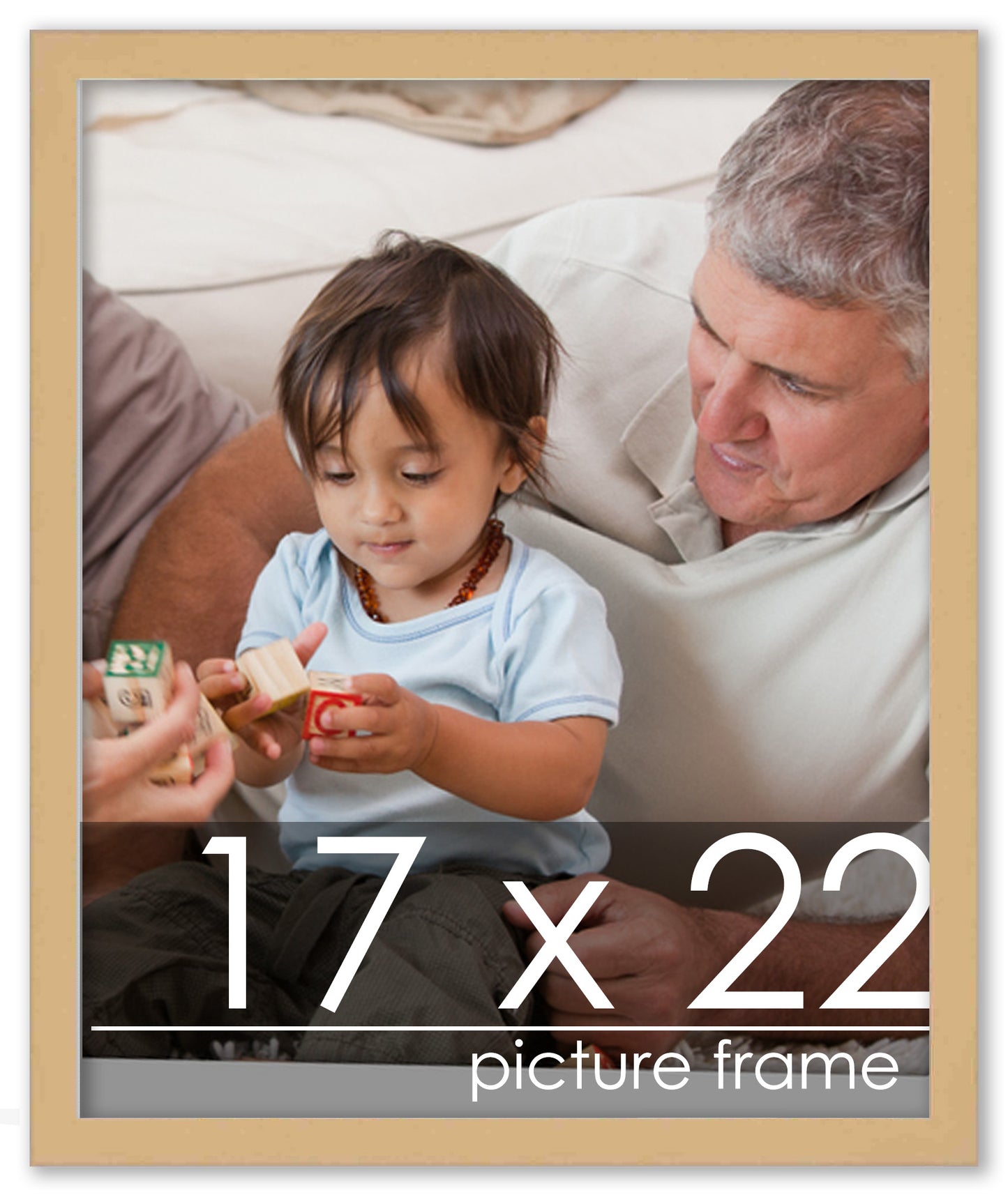 Traditional Natural Wood Picture Frame