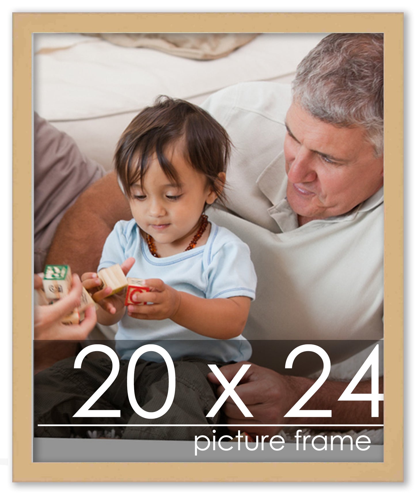 Traditional Natural Wood Picture Frame