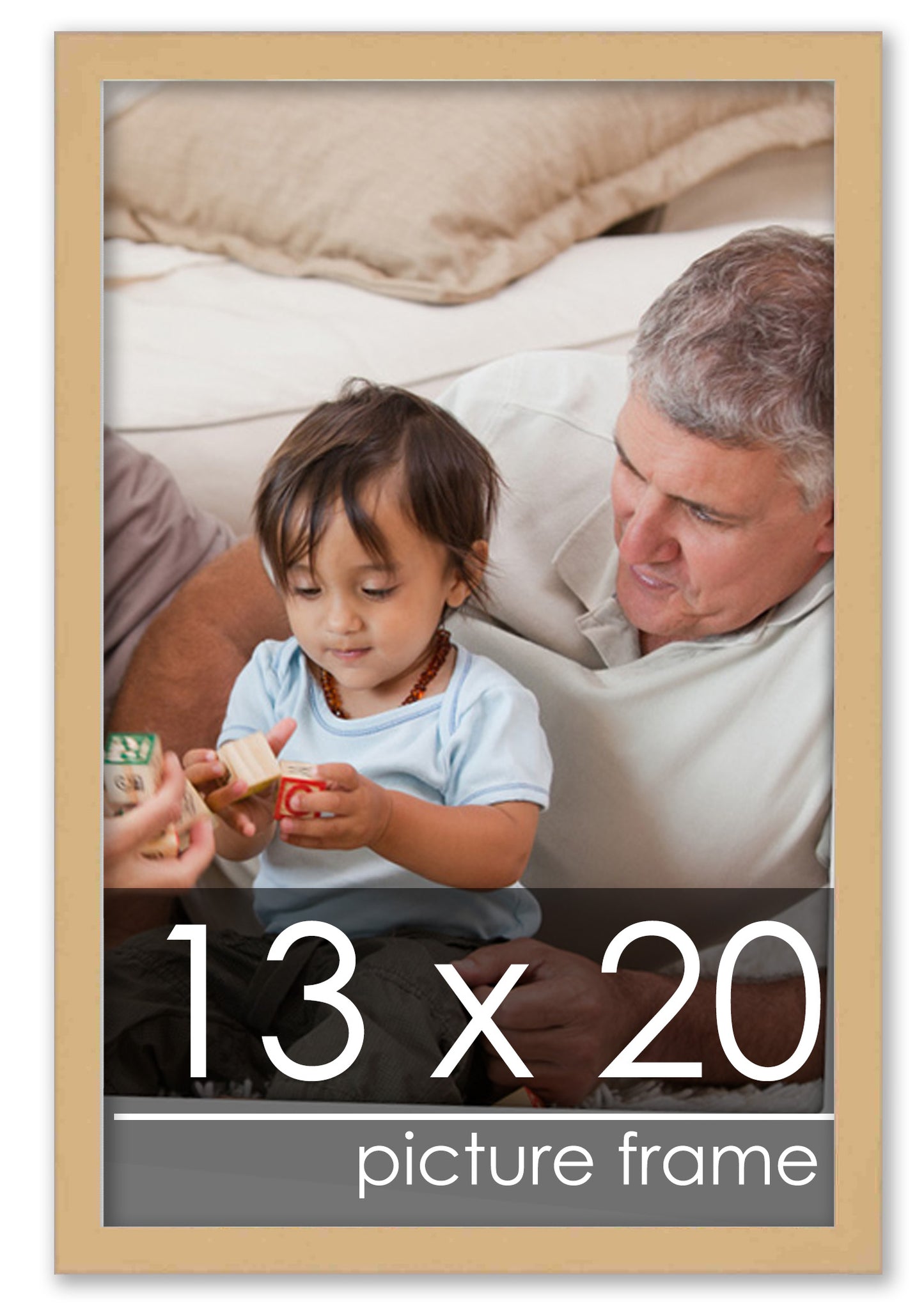 Traditional Natural Wood Picture Frame