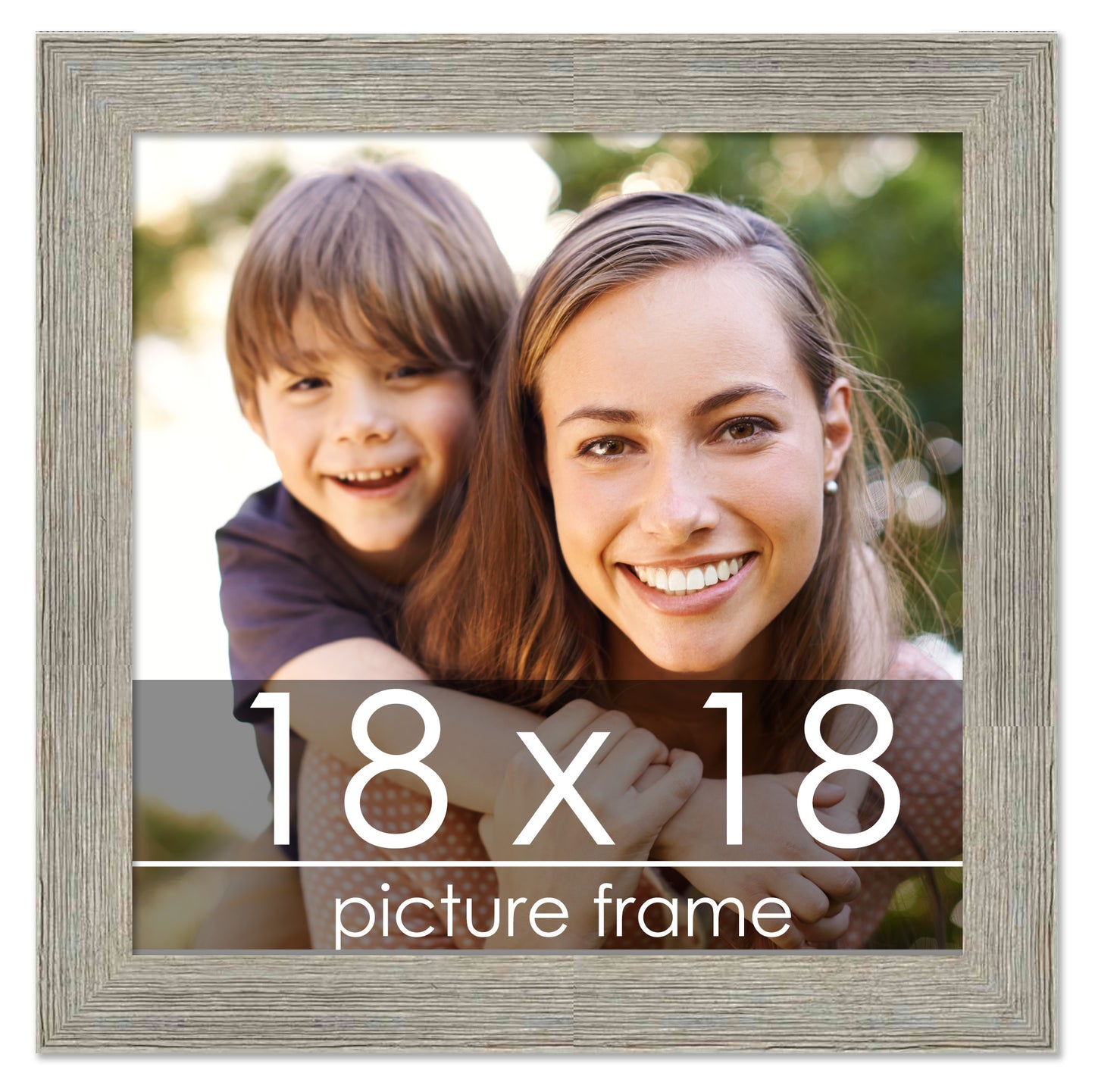Distressed/Aged Contrast Grey Wood Picture Frame