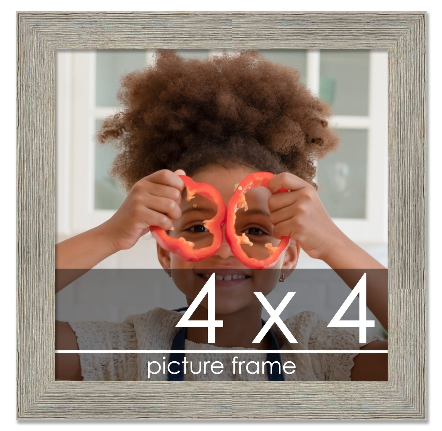 Distressed/Aged Contrast Grey Wood Picture Frame