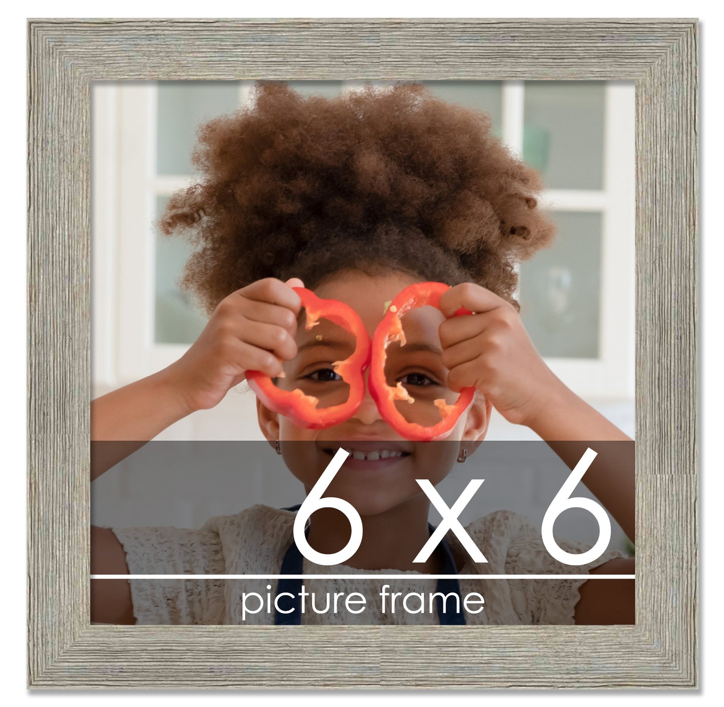 Distressed/Aged Contrast Grey Wood Picture Frame