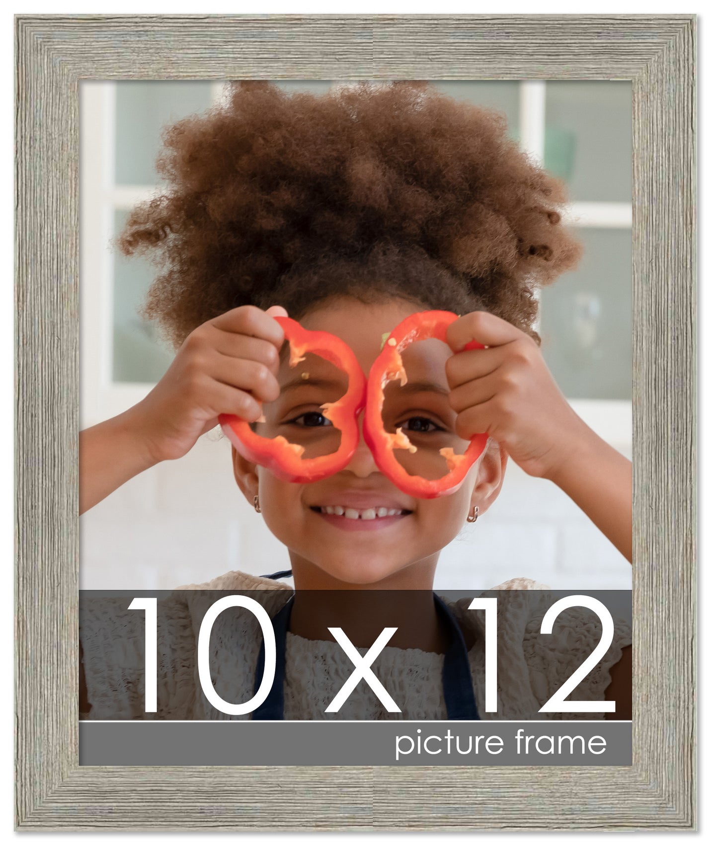 Distressed/Aged Contrast Grey Wood Picture Frame