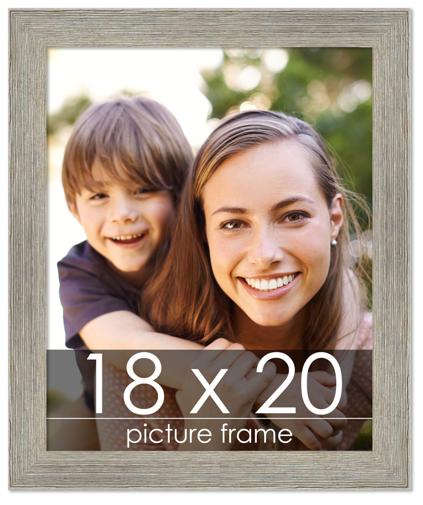 Distressed/Aged Contrast Grey Wood Picture Frame