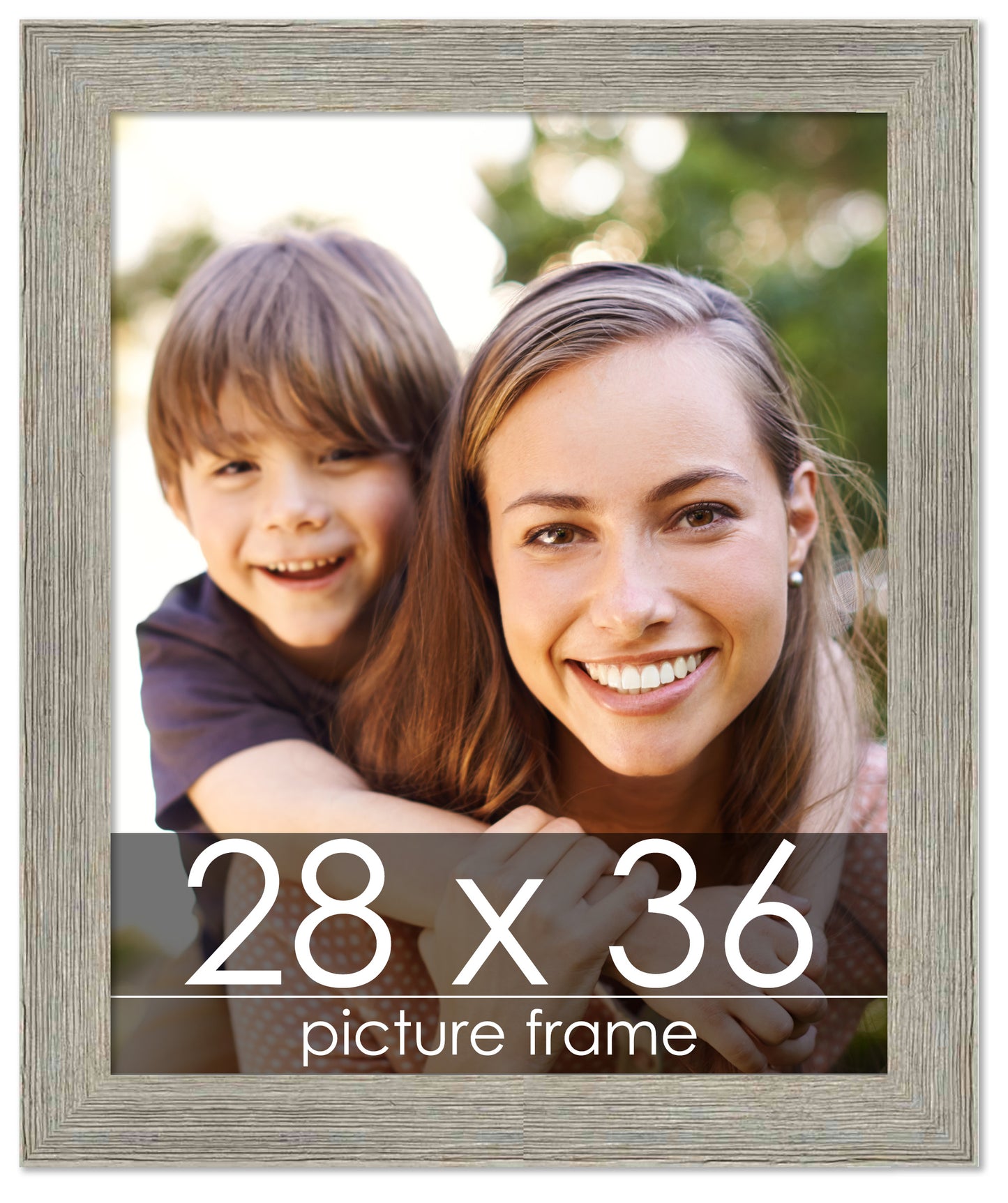 Distressed/Aged Contrast Grey Wood Picture Frame