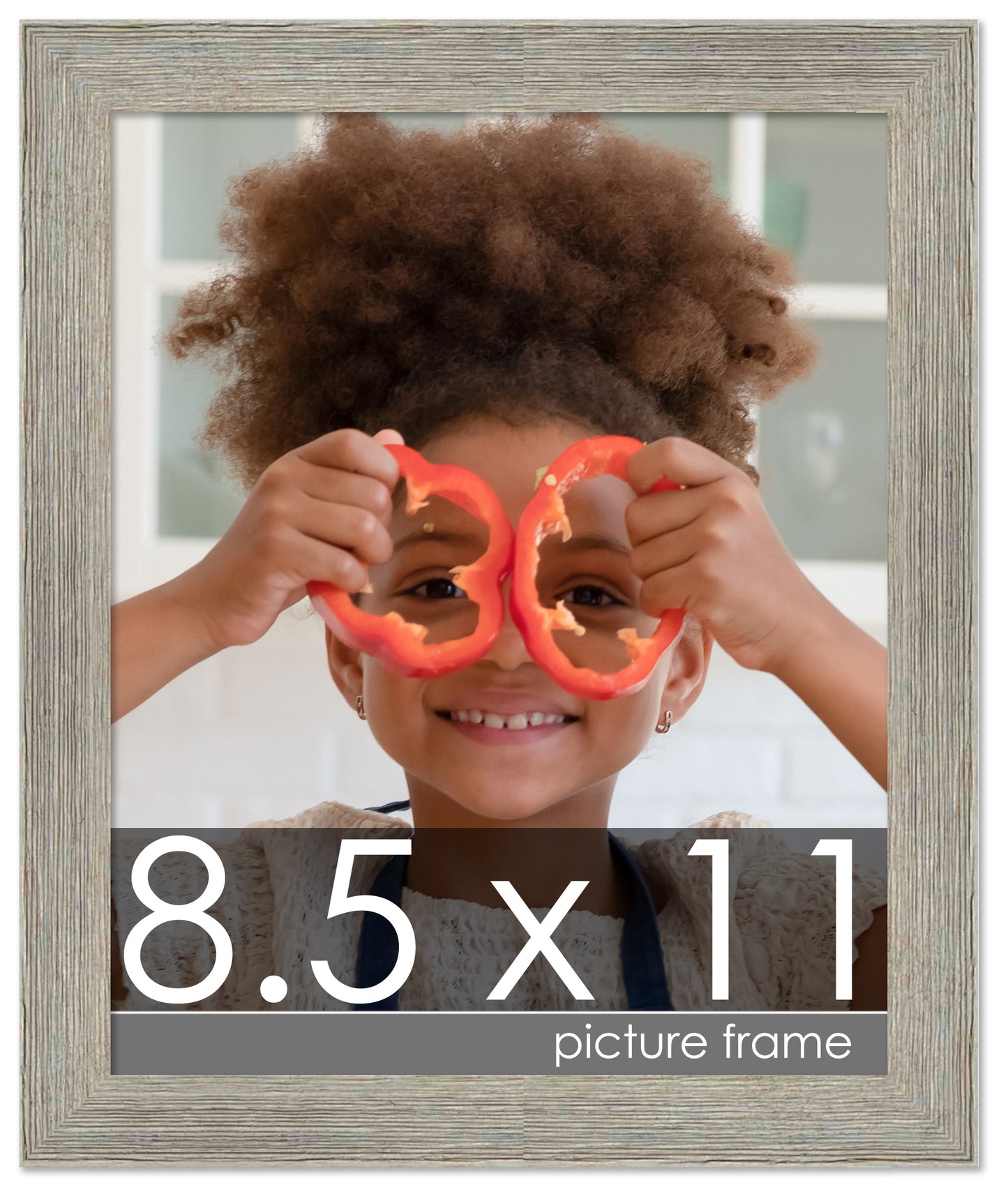 Distressed/Aged Contrast Grey Wood Picture Frame