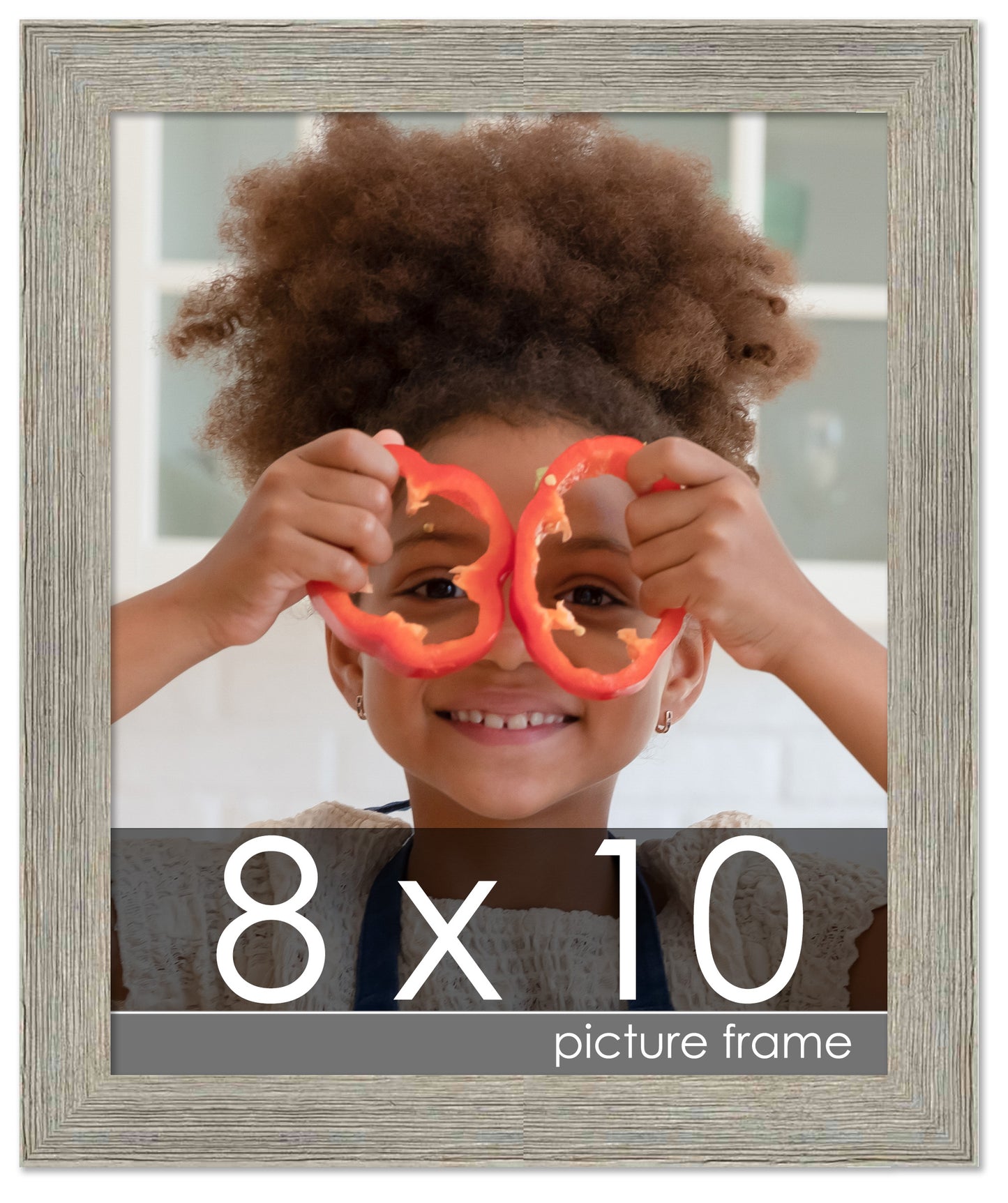 Distressed/Aged Contrast Grey Wood Picture Frame