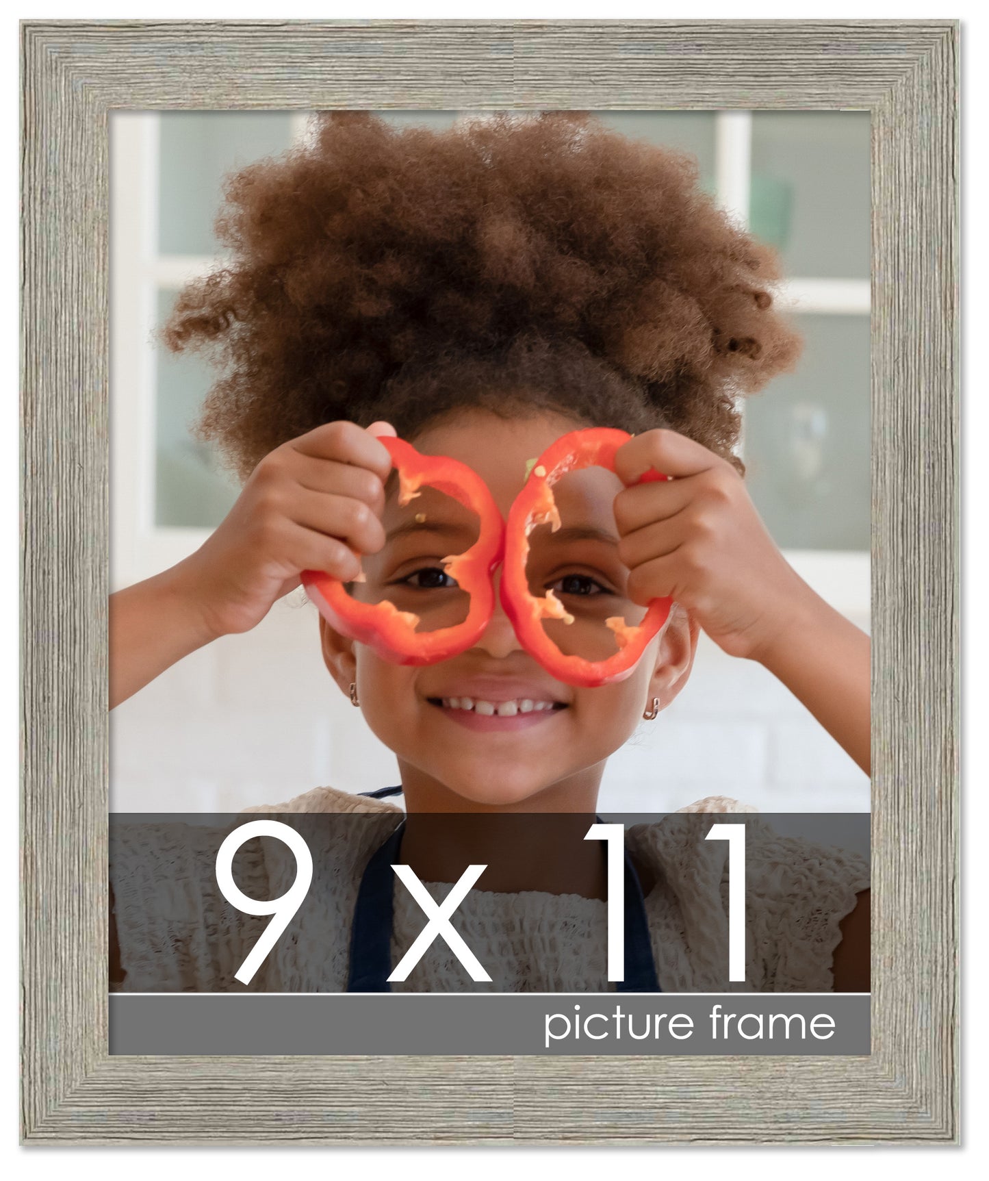 Distressed/Aged Contrast Grey Wood Picture Frame