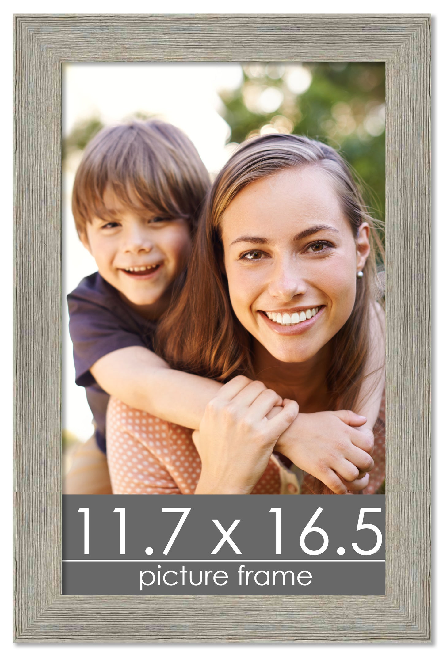 Distressed/Aged Contrast Grey Wood Picture Frame