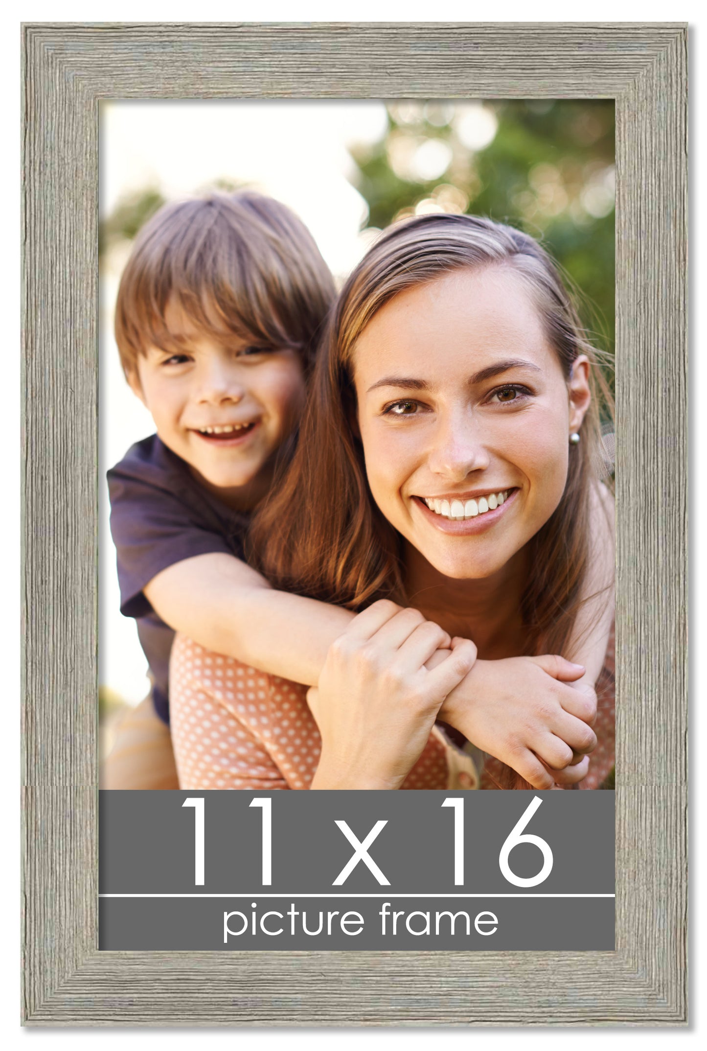 Distressed/Aged Contrast Grey Wood Picture Frame