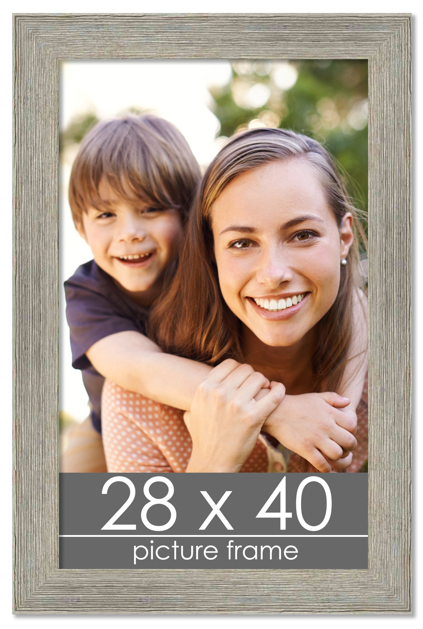 Distressed/Aged Contrast Grey Wood Picture Frame