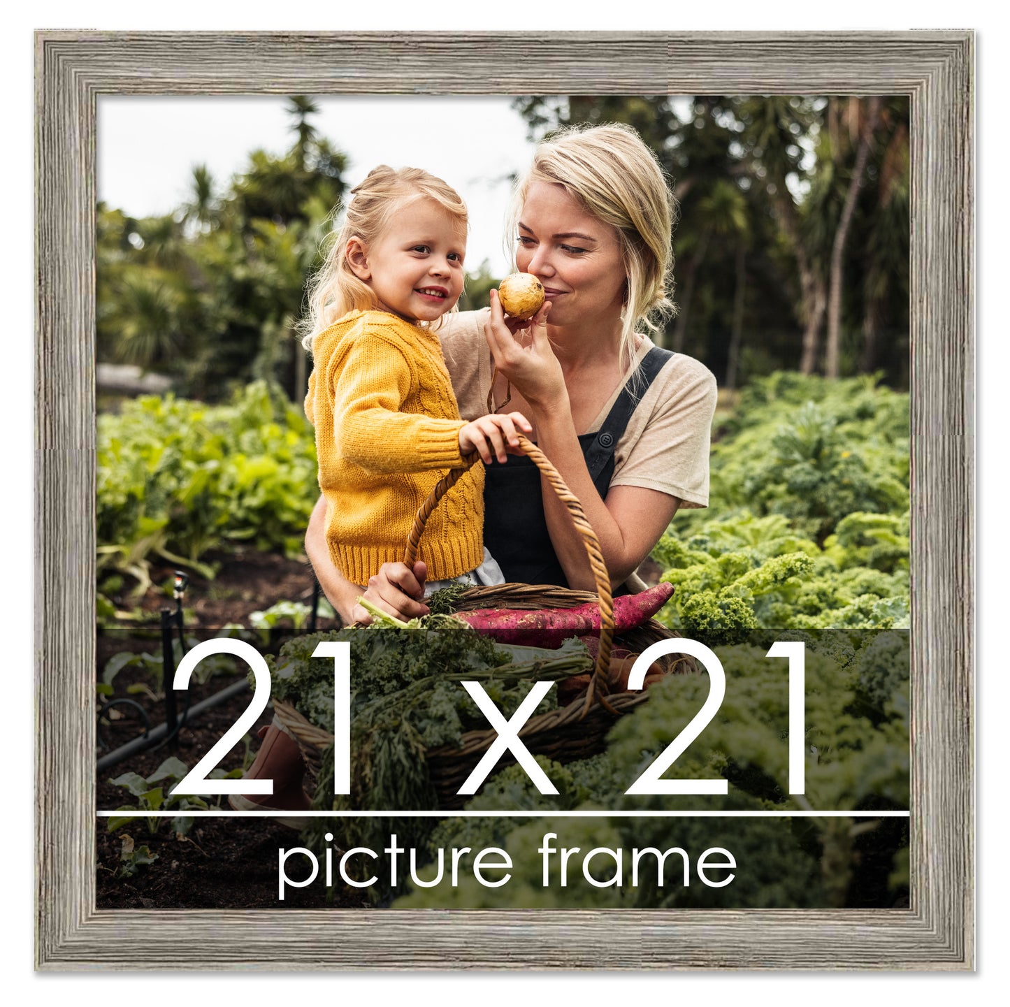 Distressed/Aged Contrast Grey Wood Picture Frame