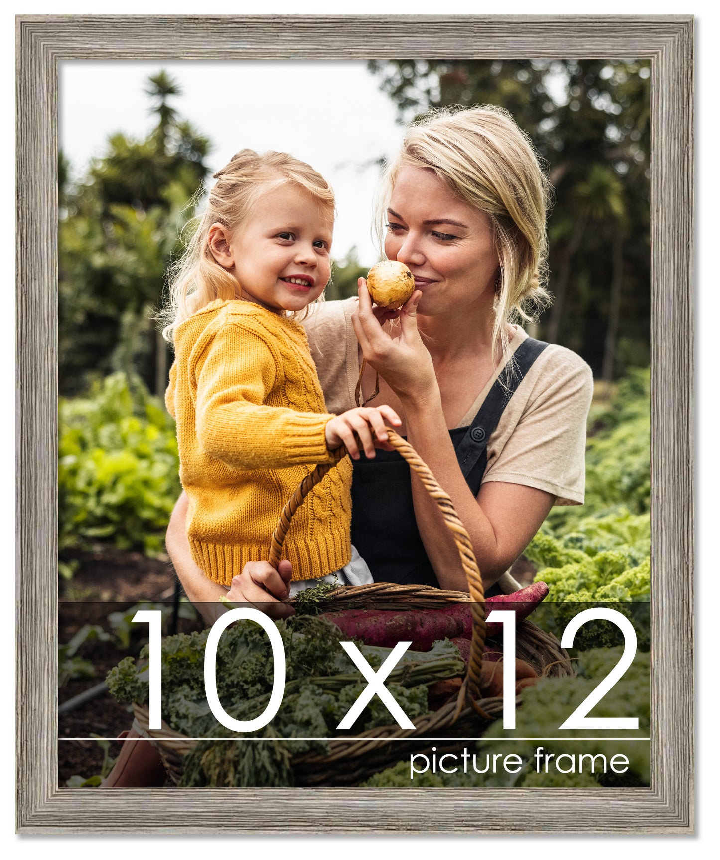 Distressed/Aged Contrast Grey Wood Picture Frame