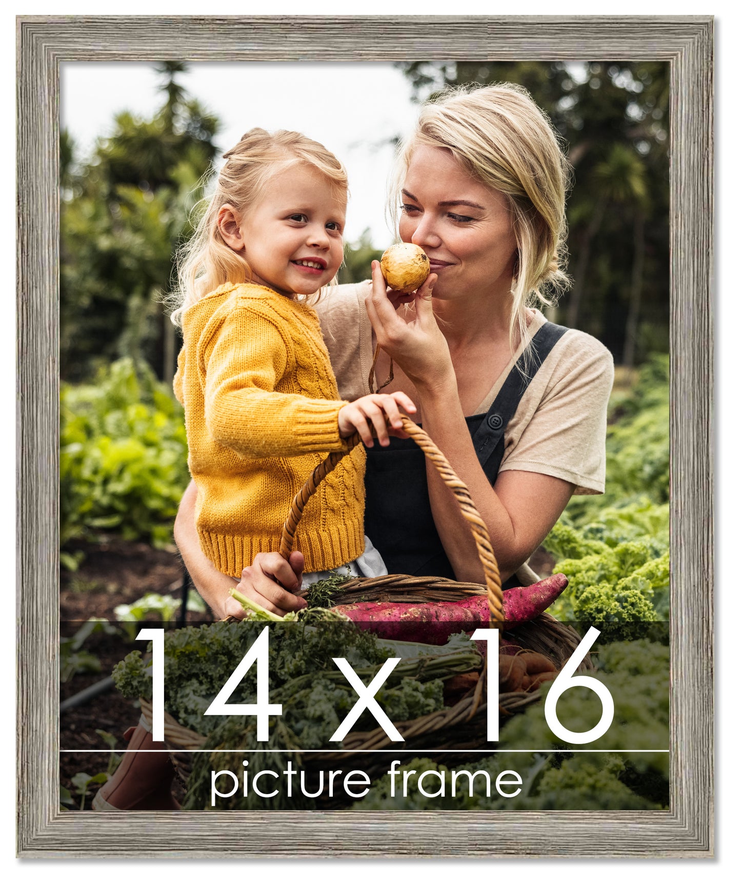 Distressed/Aged Contrast Grey Wood Picture Frame