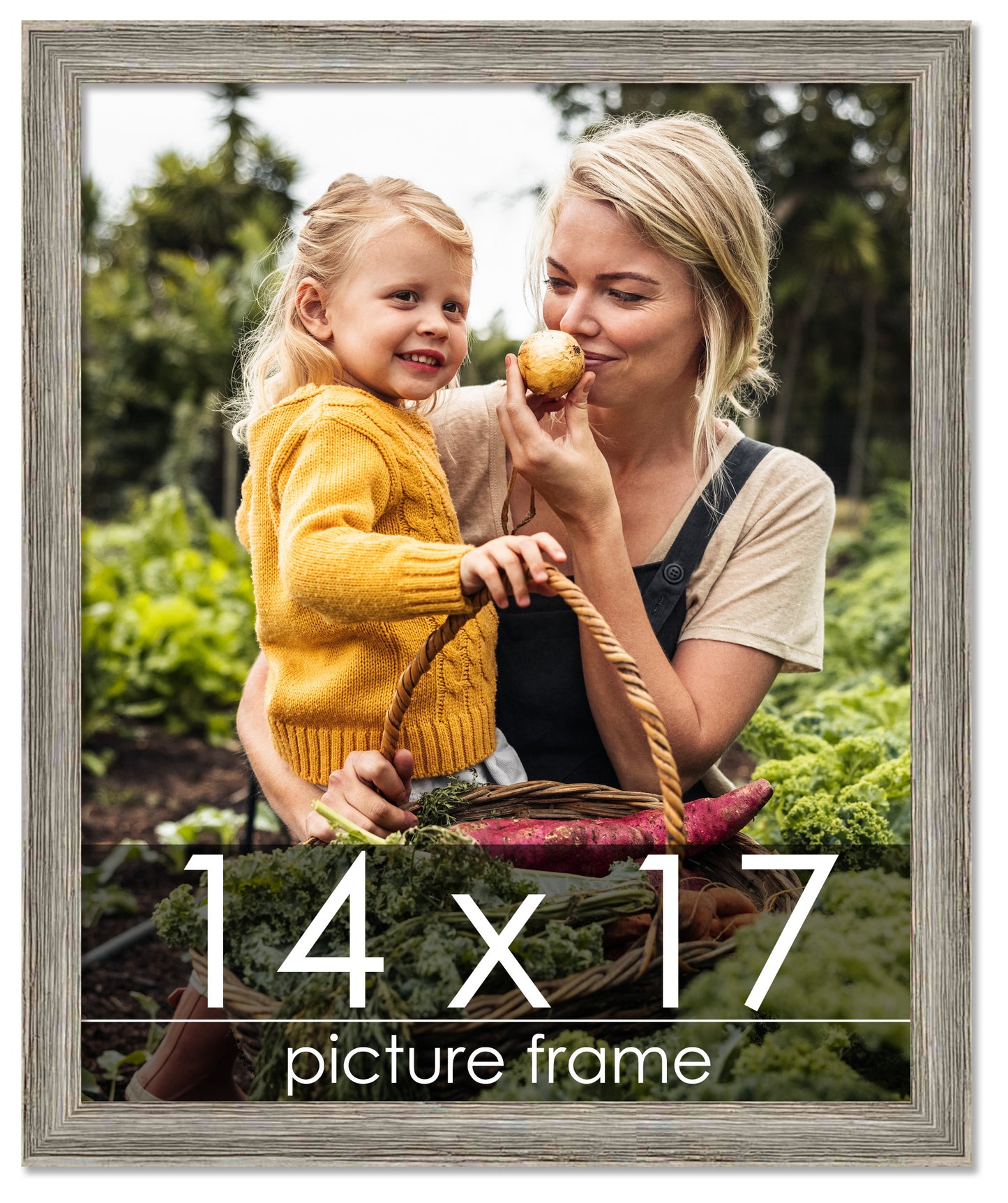 Distressed/Aged Contrast Grey Wood Picture Frame
