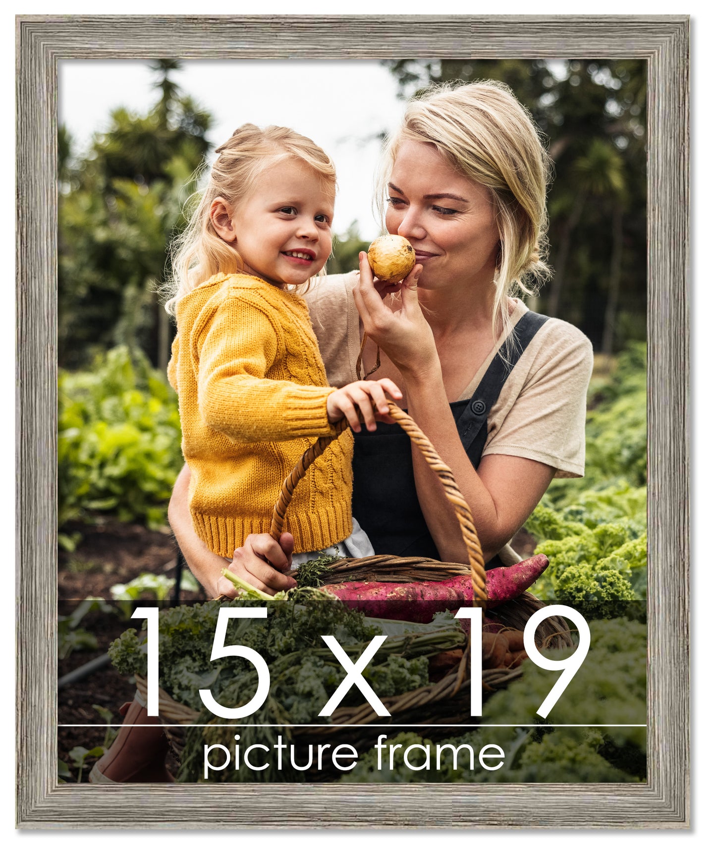 Distressed/Aged Contrast Grey Wood Picture Frame