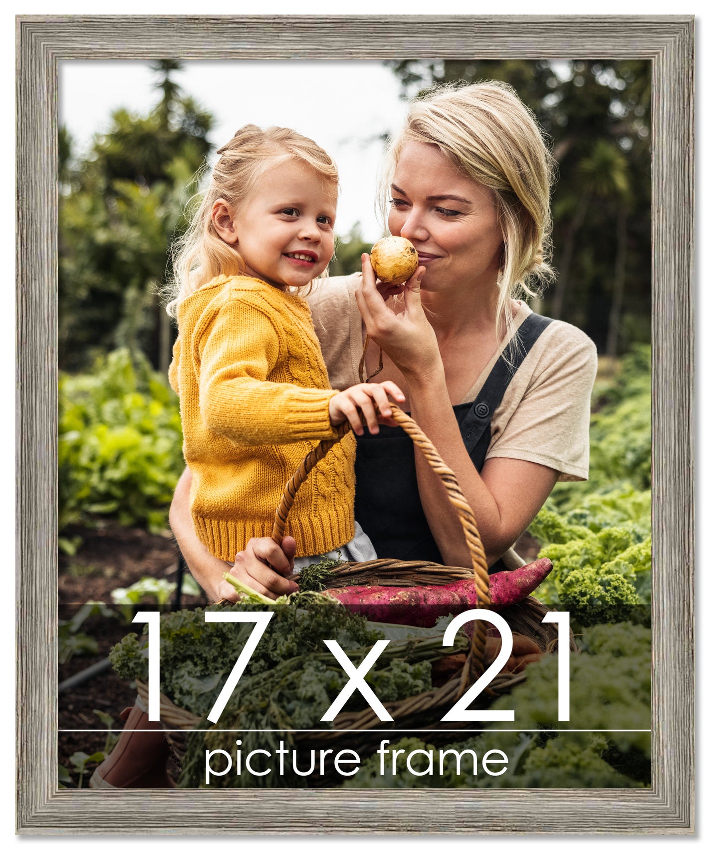 Distressed/Aged Contrast Grey Wood Picture Frame