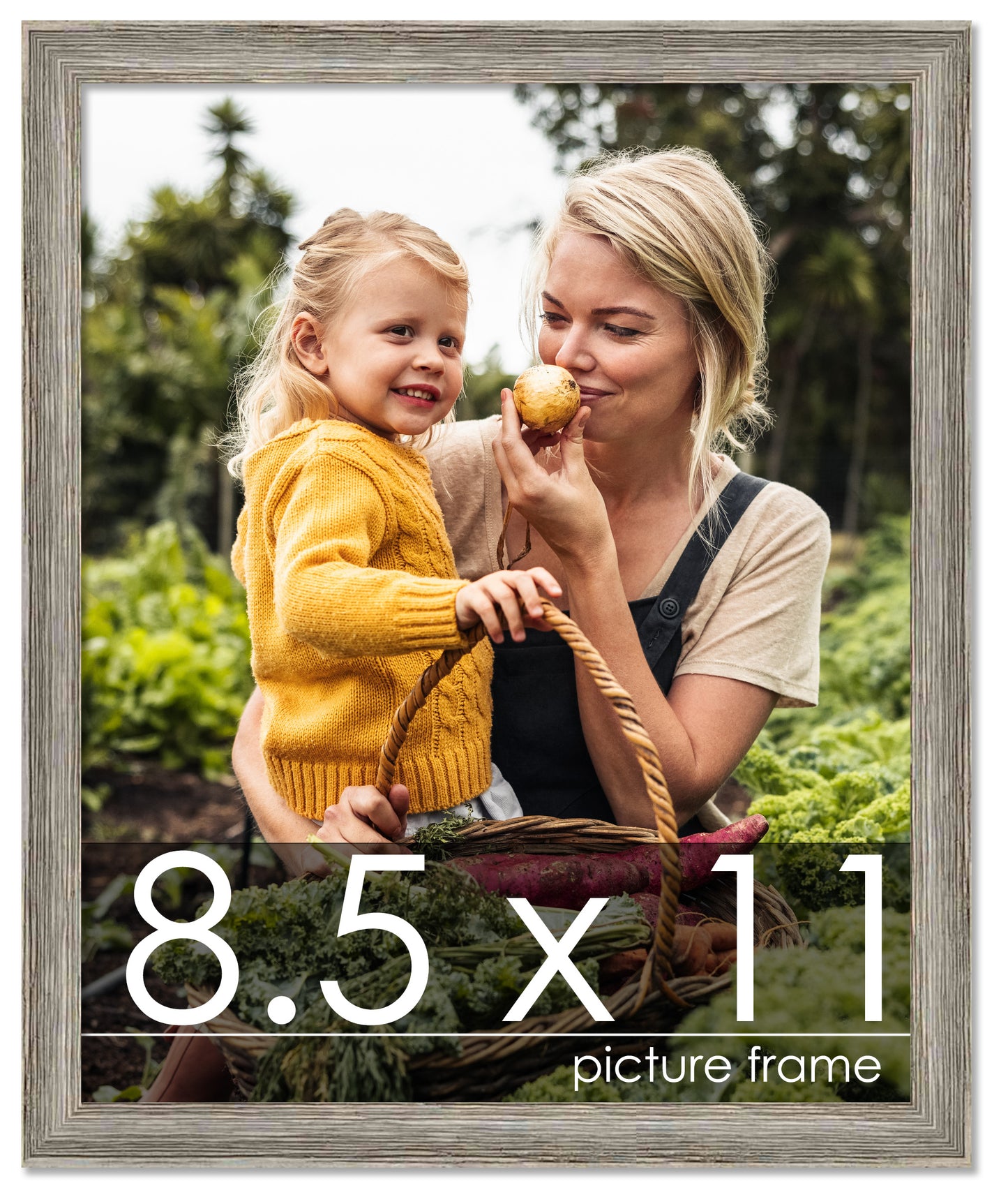 Distressed/Aged Contrast Grey Wood Picture Frame