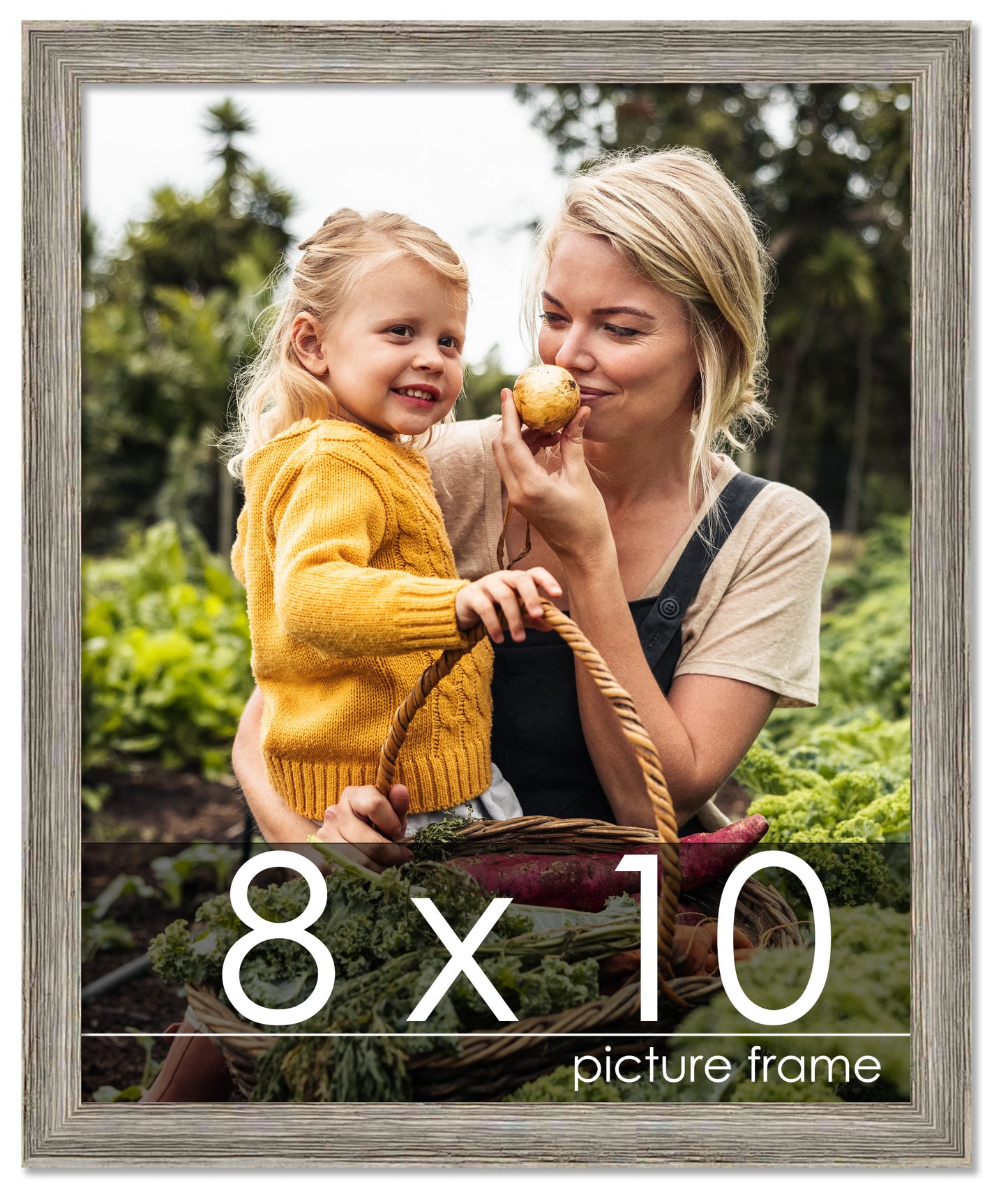 Distressed/Aged Contrast Grey Wood Picture Frame