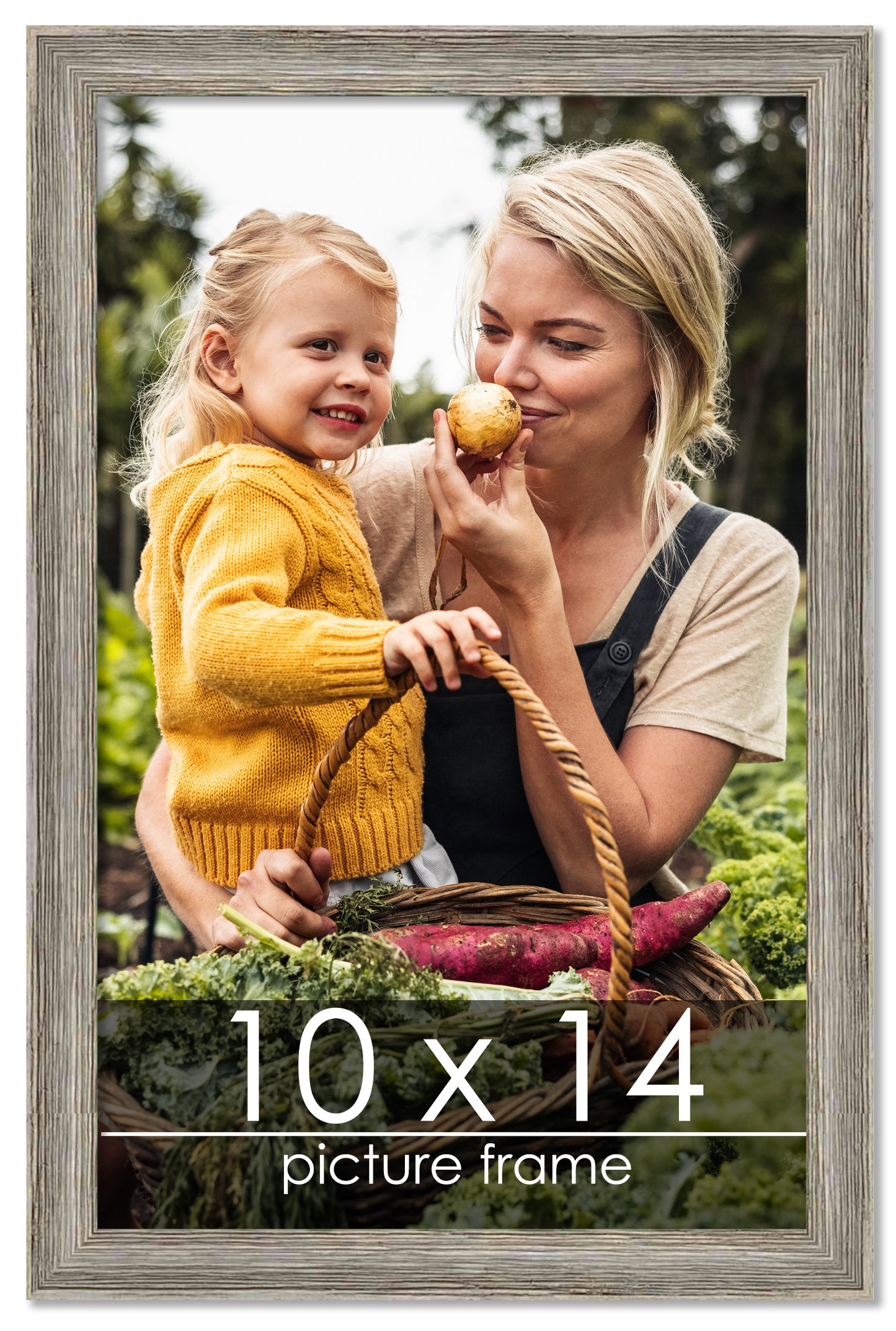 Distressed/Aged Contrast Grey Wood Picture Frame
