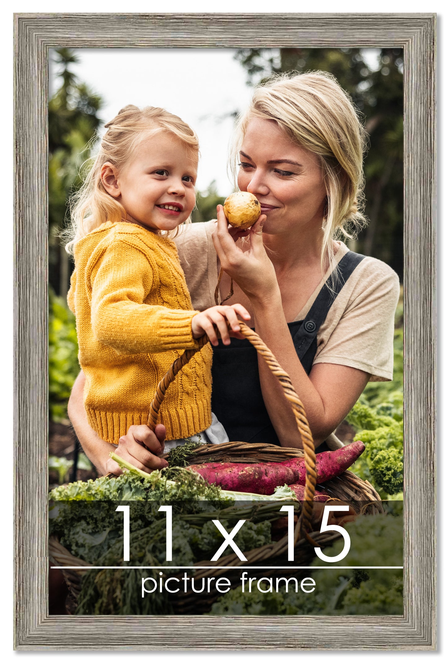 Distressed/Aged Contrast Grey Wood Picture Frame