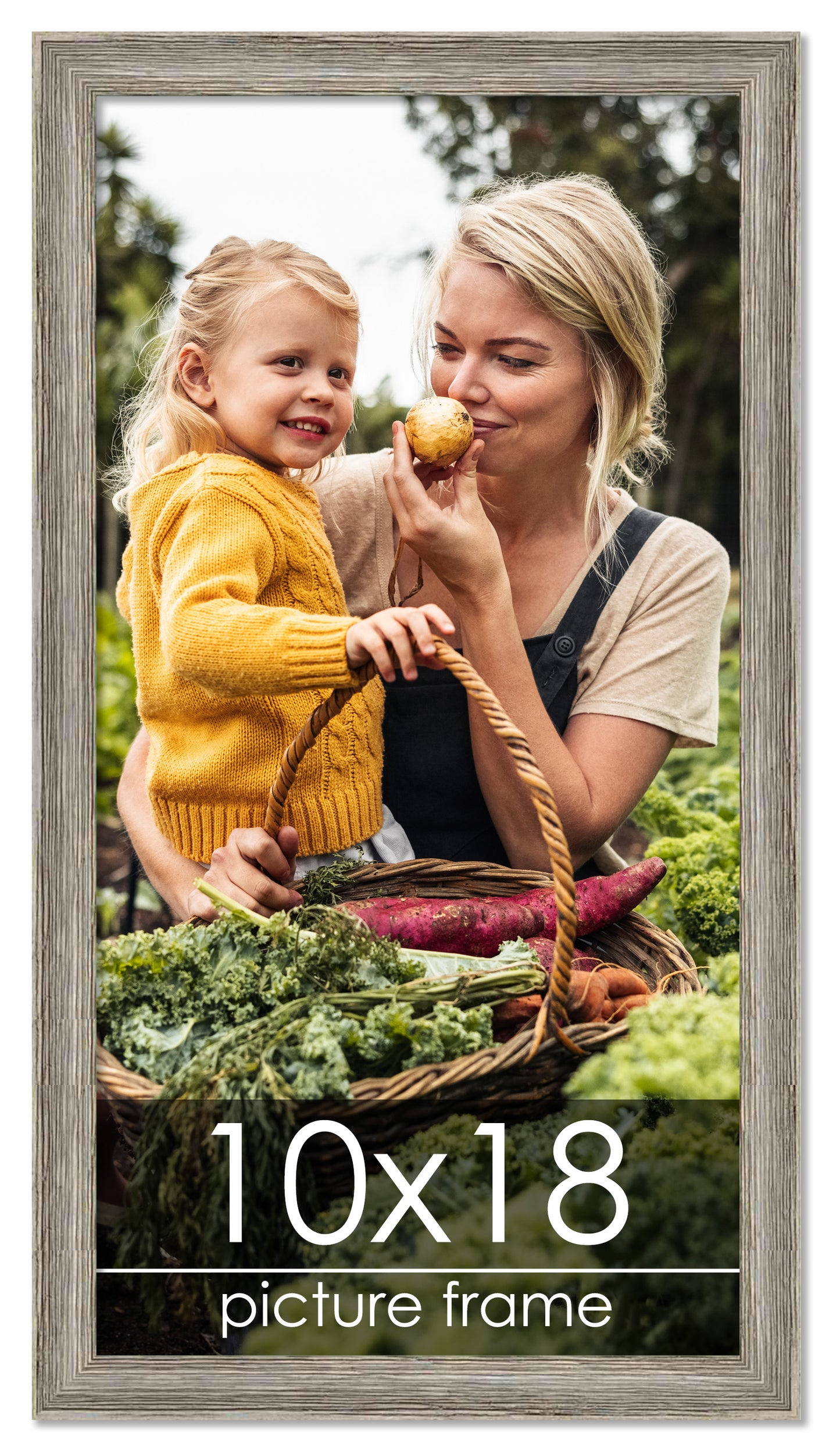 Distressed/Aged Contrast Grey Wood Picture Frame