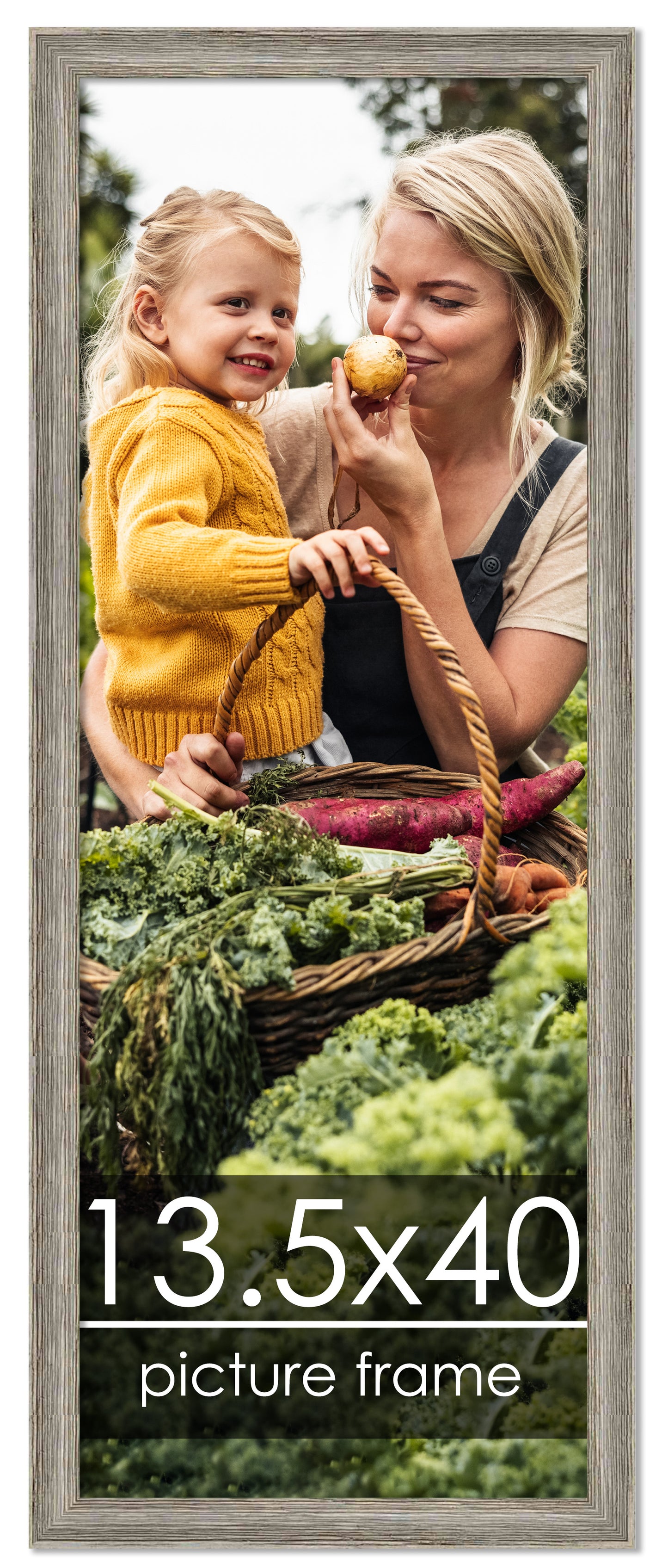 Distressed/Aged Contrast Grey Wood Picture Frame