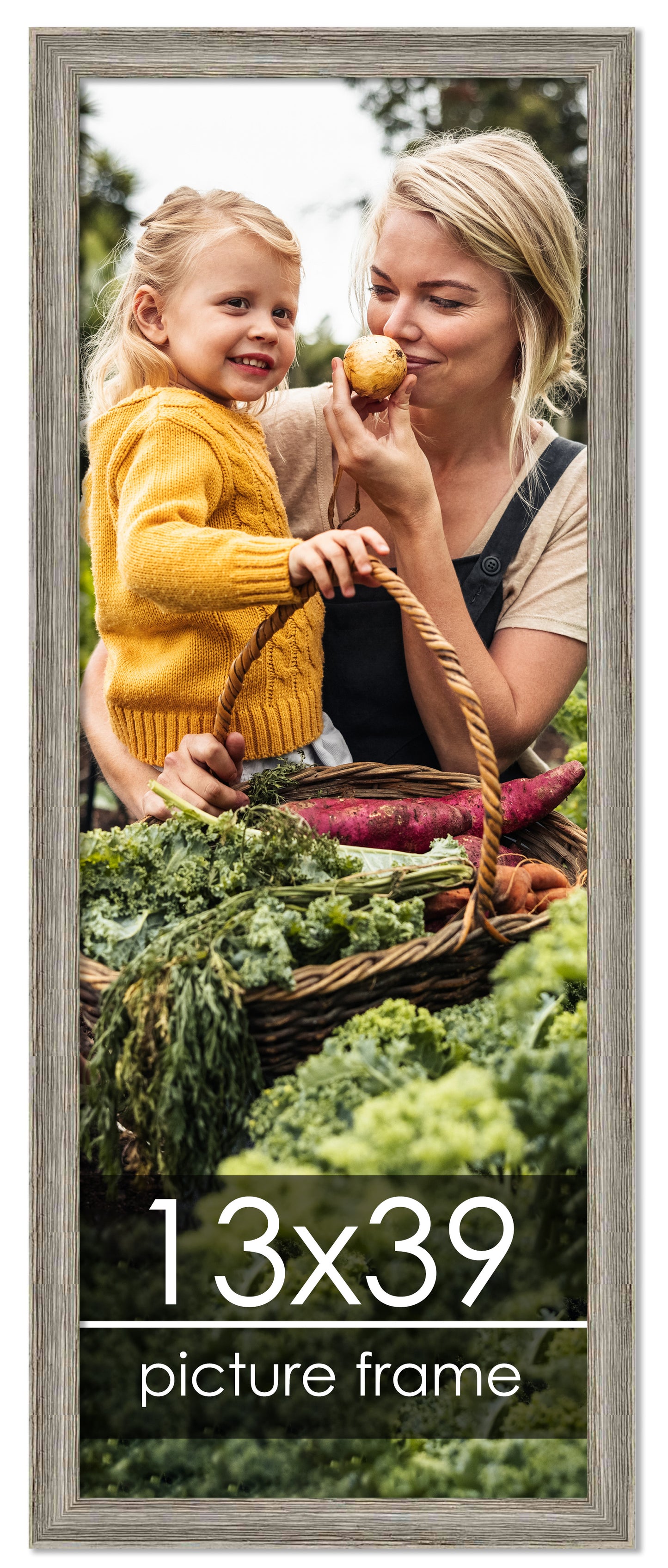 Distressed/Aged Contrast Grey Wood Picture Frame