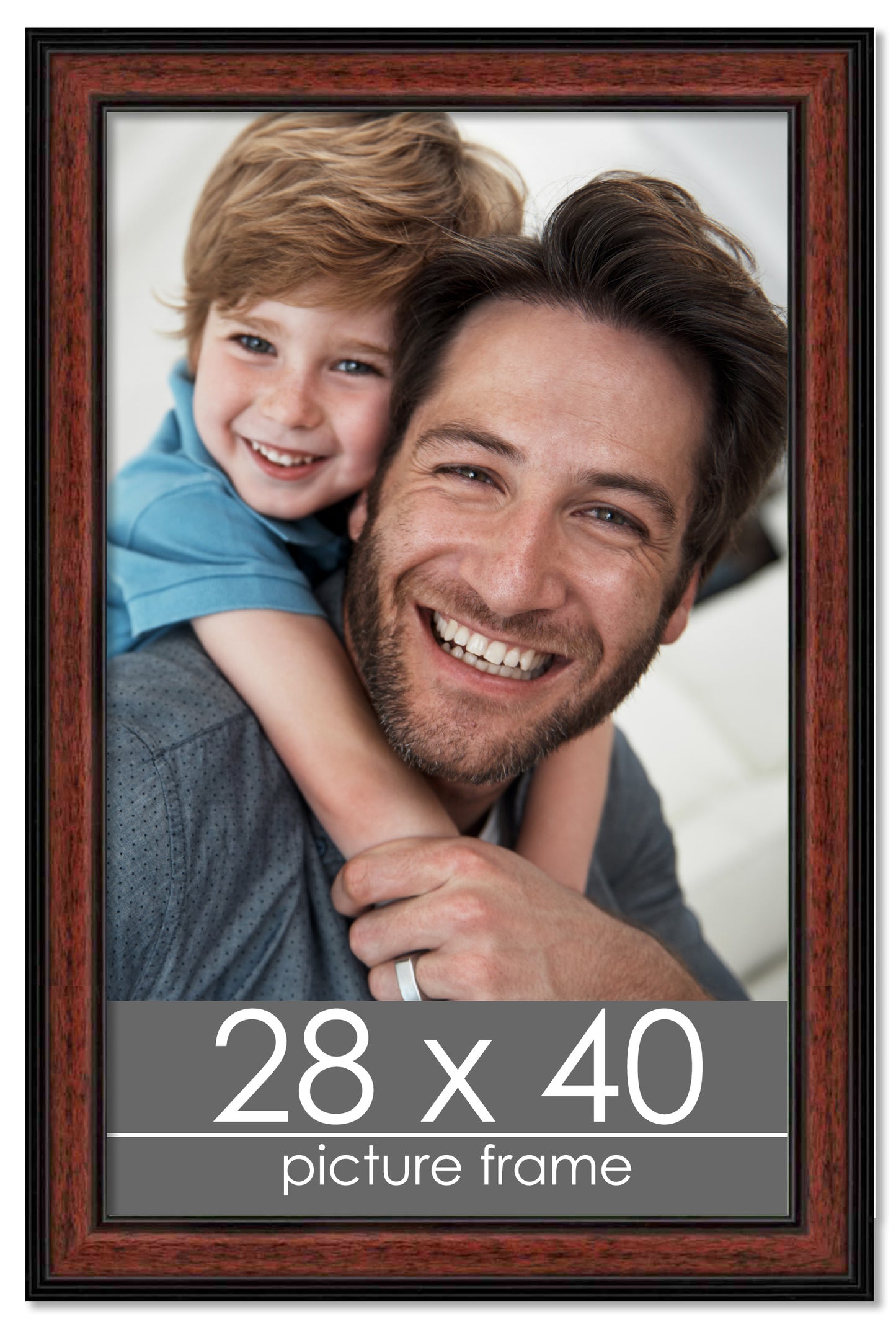 Traditional Mahogany Wood Picture Frame
