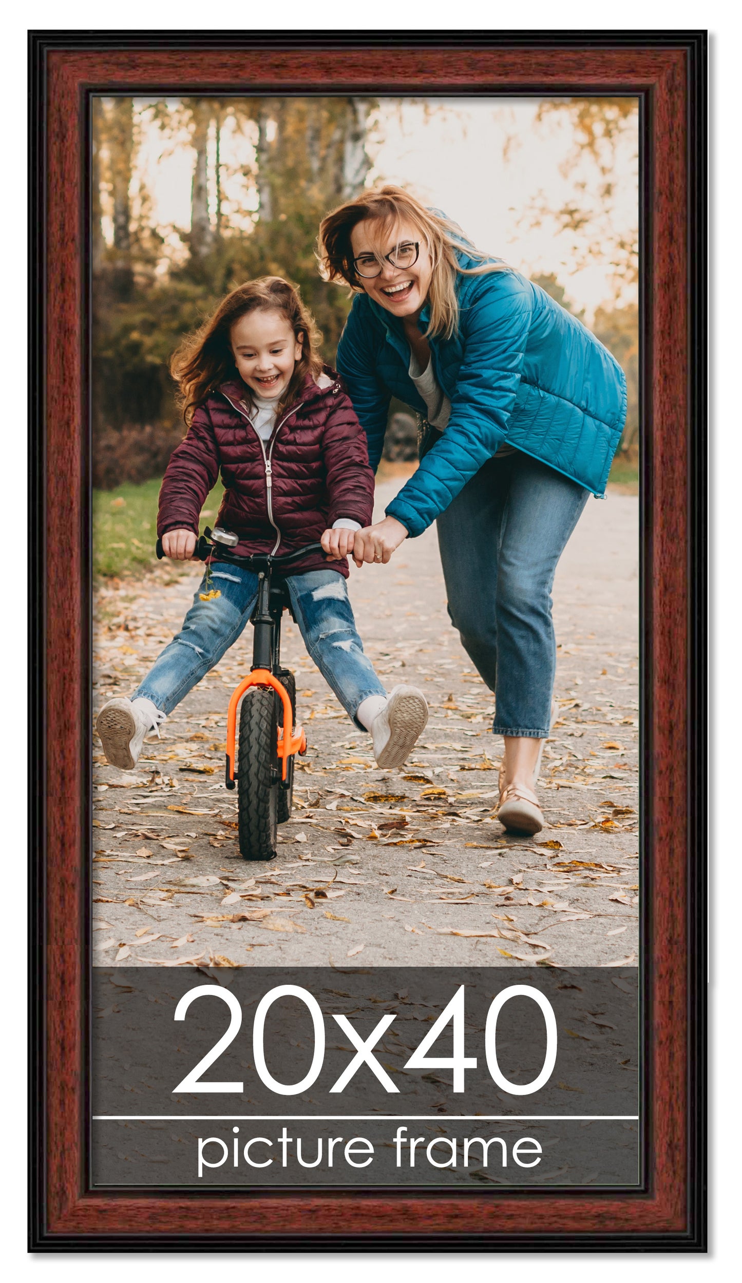 Traditional Mahogany Wood Picture Frame