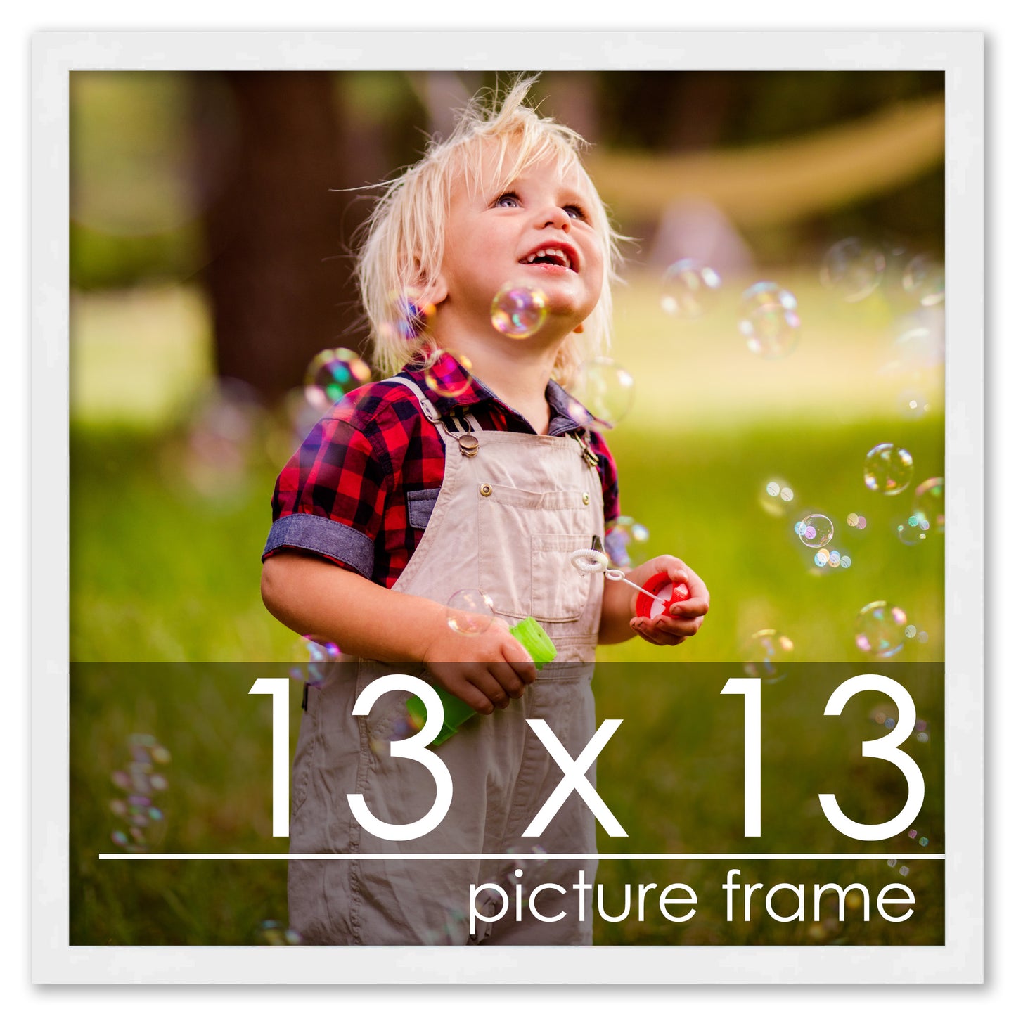 Contemporary White Wood Picture Frame