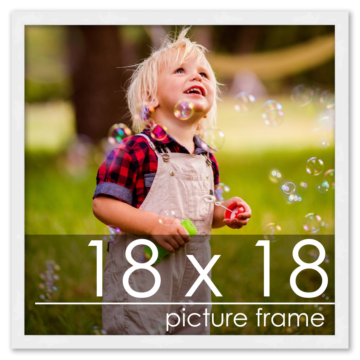 Contemporary White Wood Picture Frame