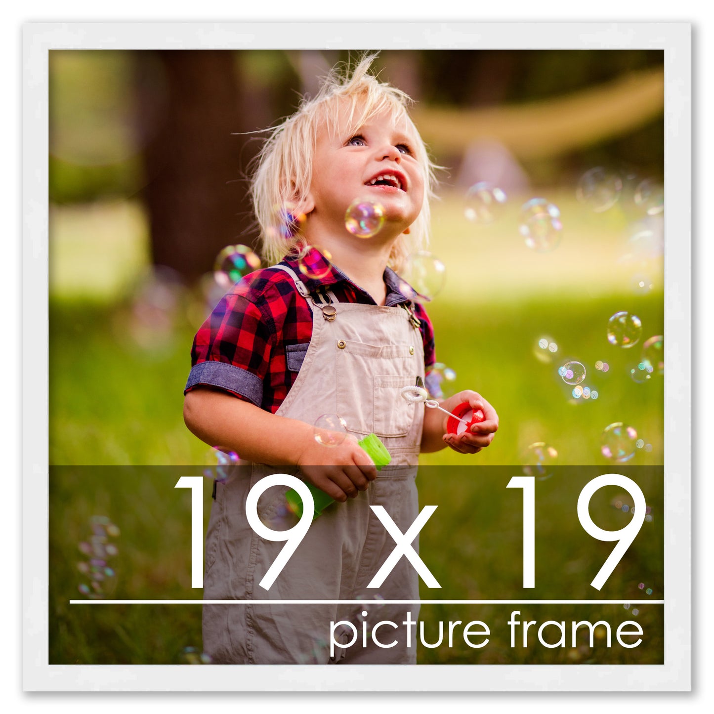 Contemporary White Wood Picture Frame