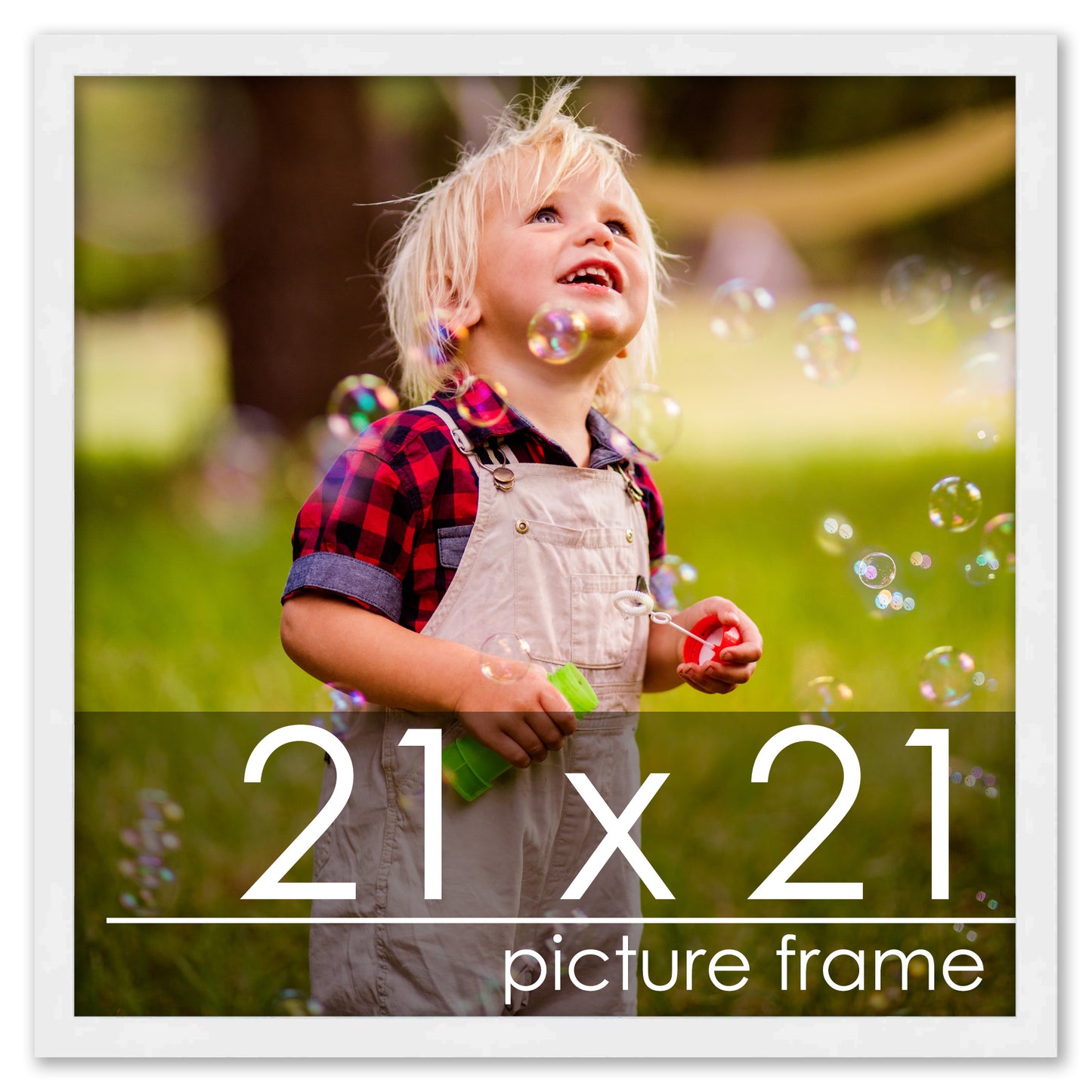 Contemporary White Wood Picture Frame