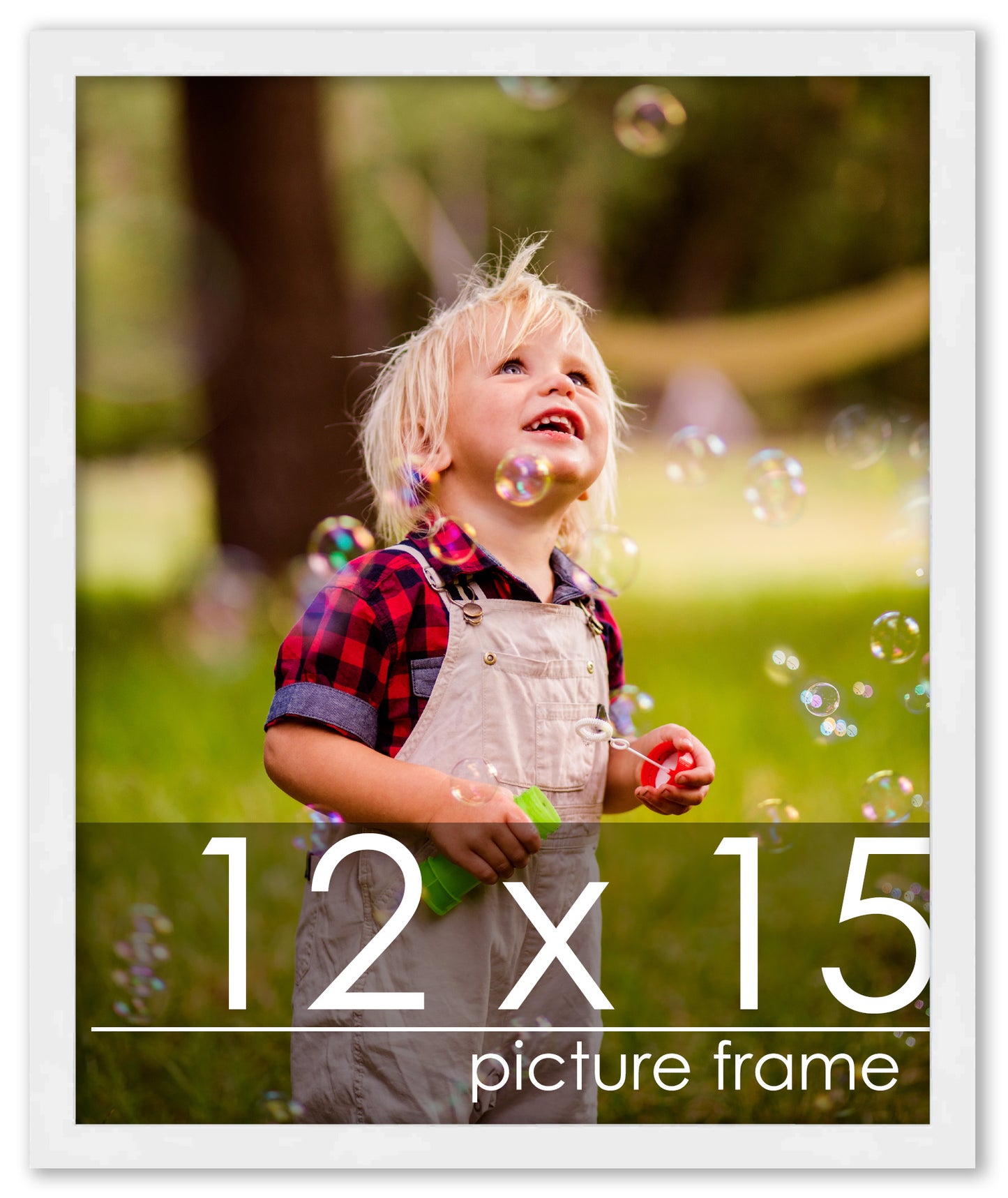 Contemporary White Wood Picture Frame