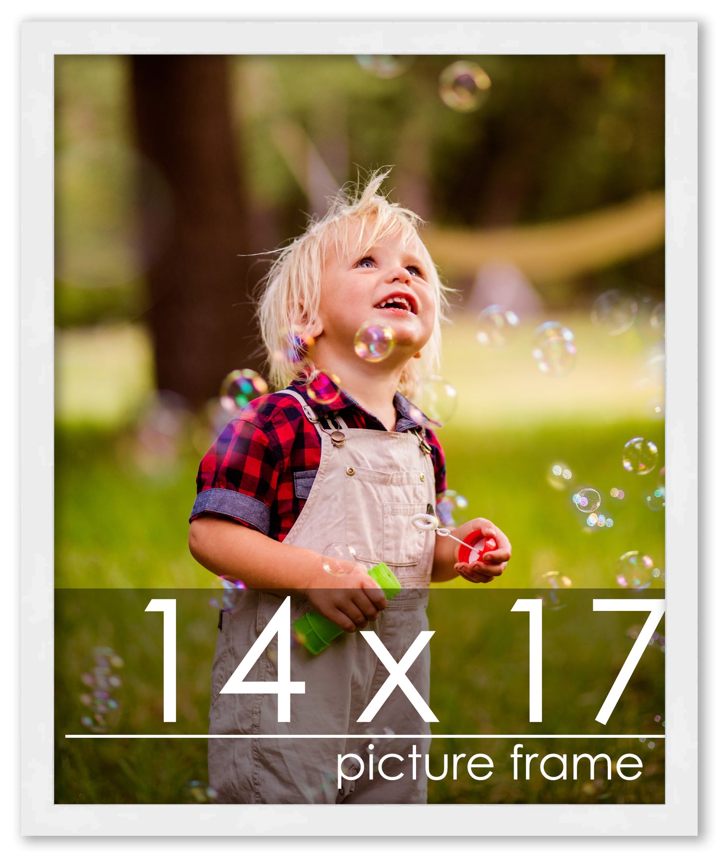 Contemporary White Wood Picture Frame