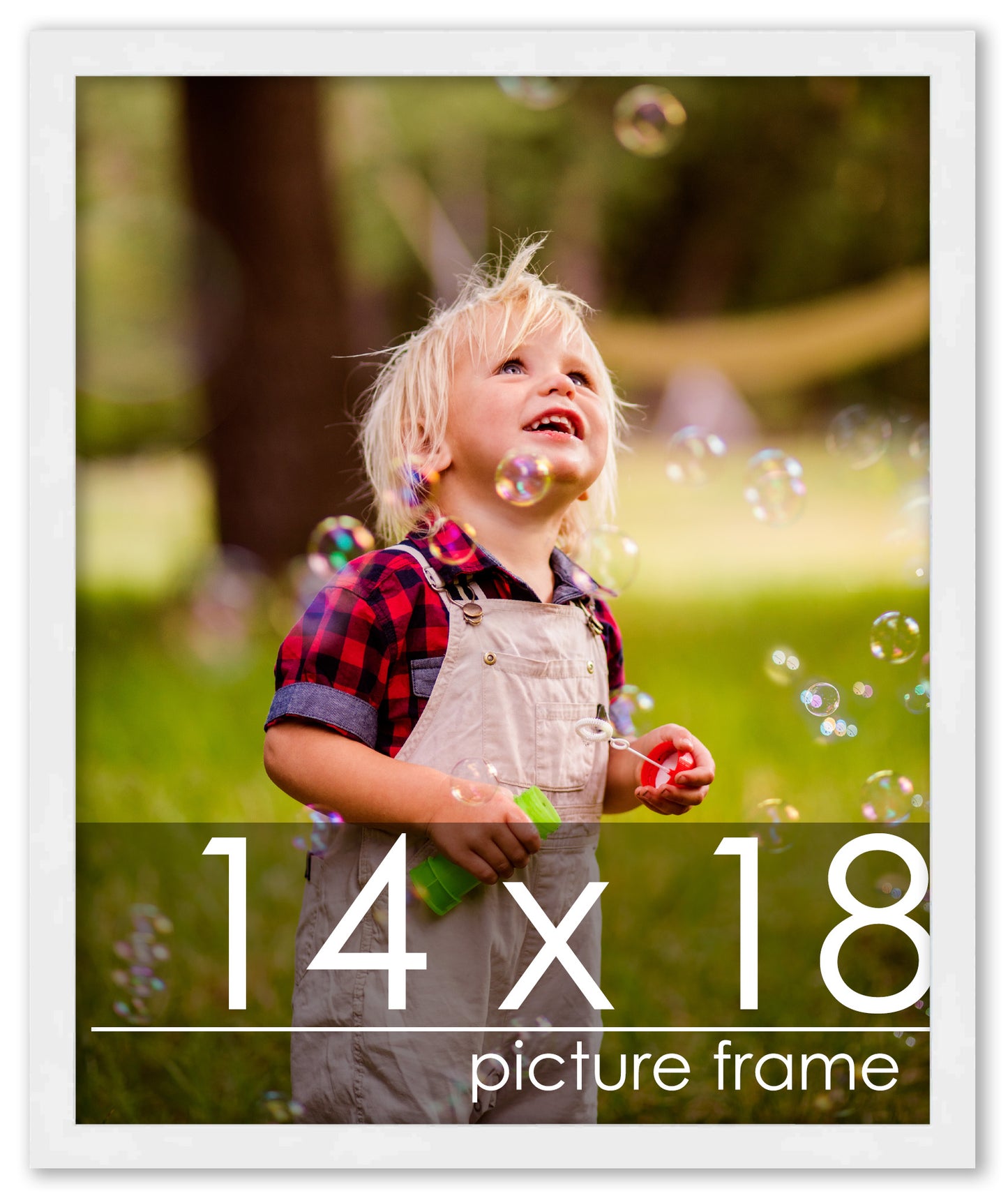 Contemporary White Wood Picture Frame