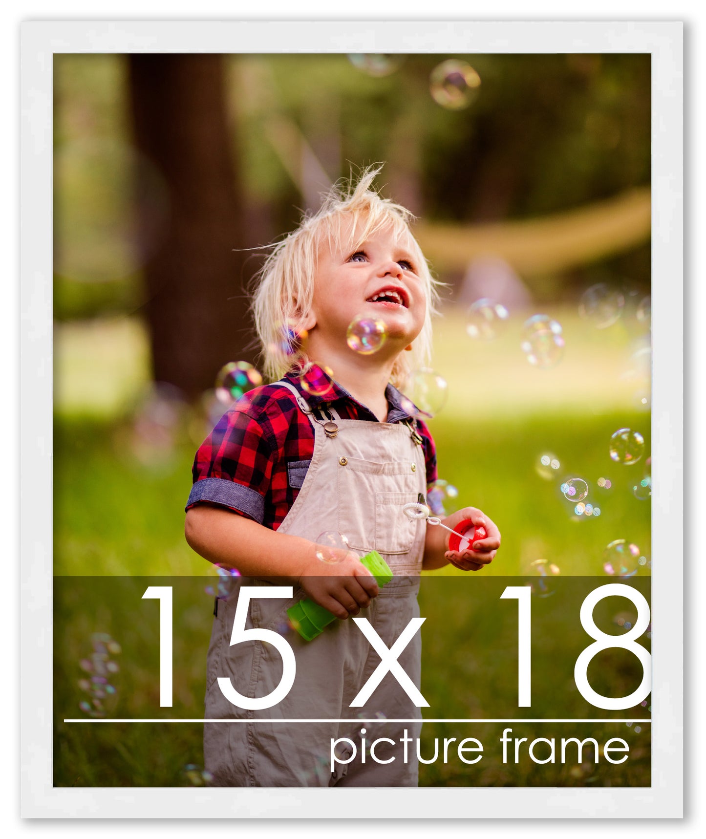 Contemporary White Wood Picture Frame