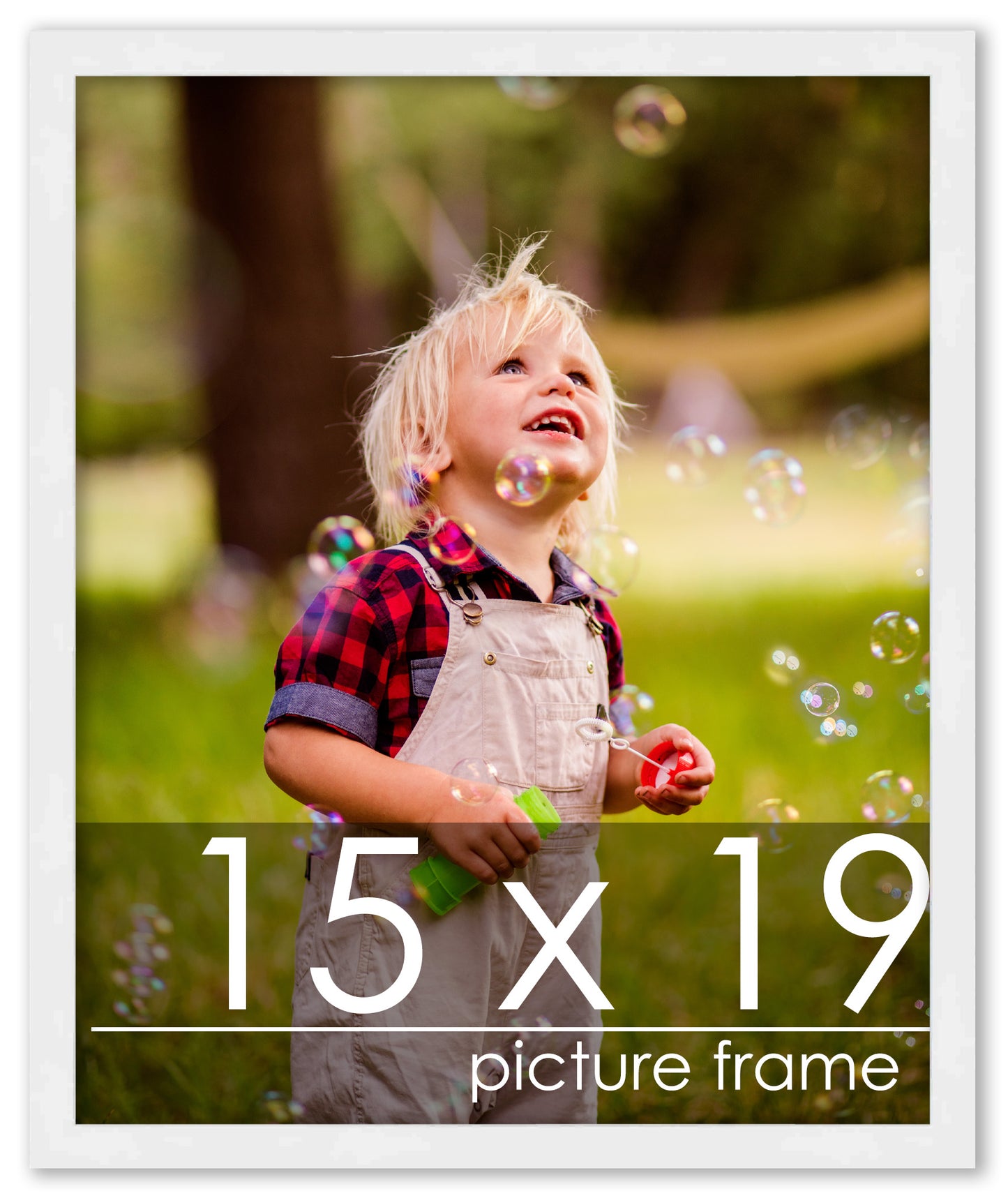 Contemporary White Wood Picture Frame