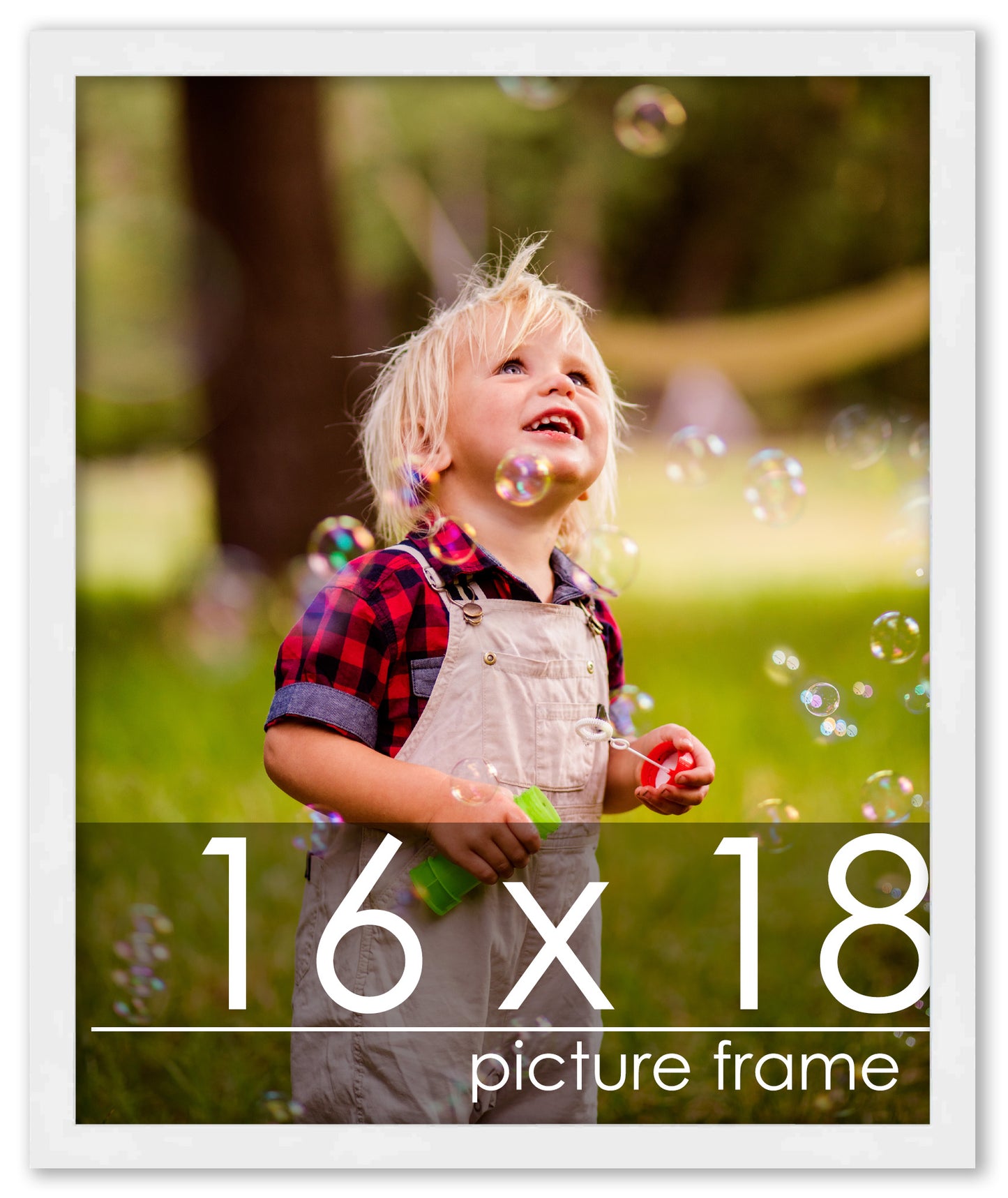 Contemporary White Wood Picture Frame