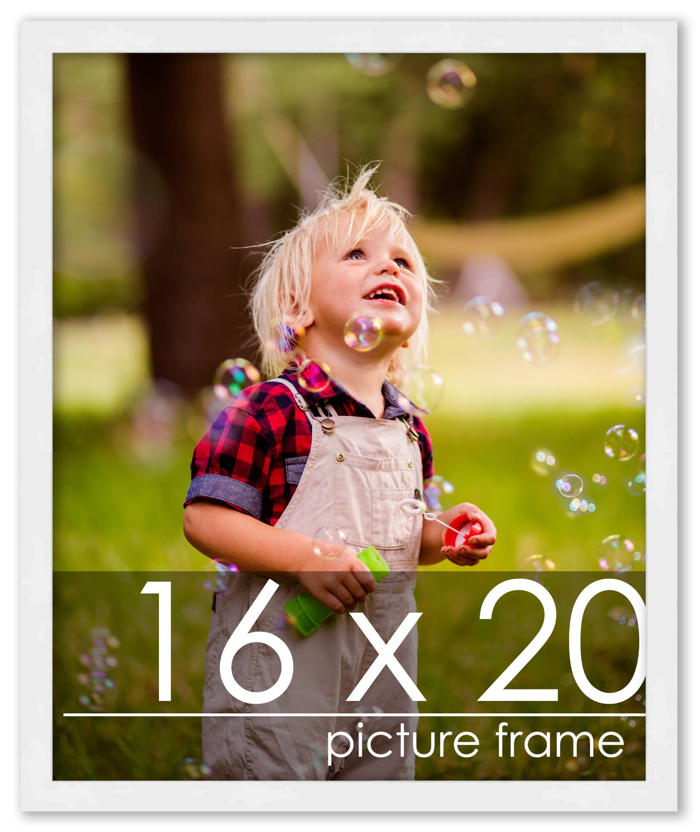 Contemporary White Wood Picture Frame