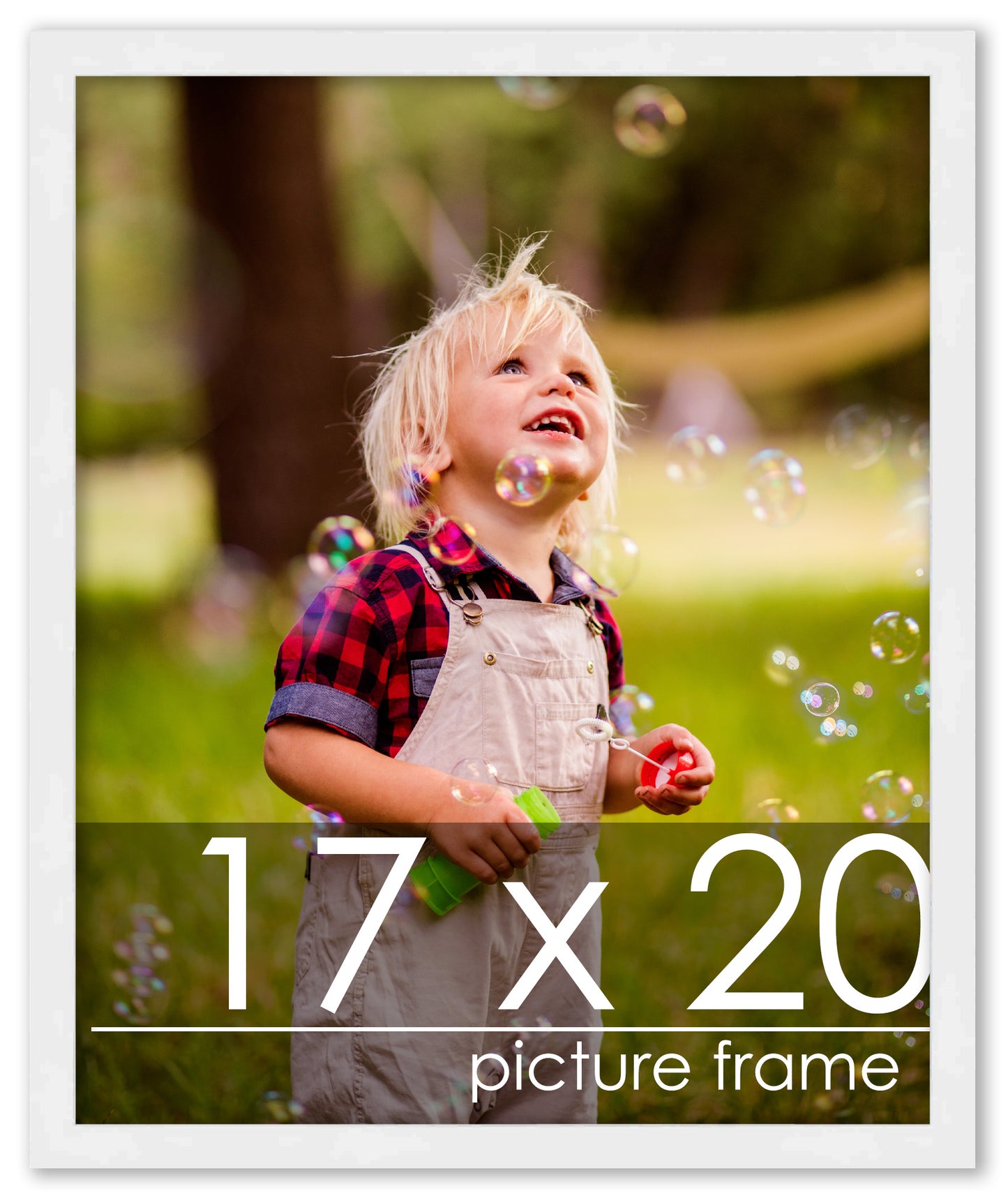 Contemporary White Wood Picture Frame