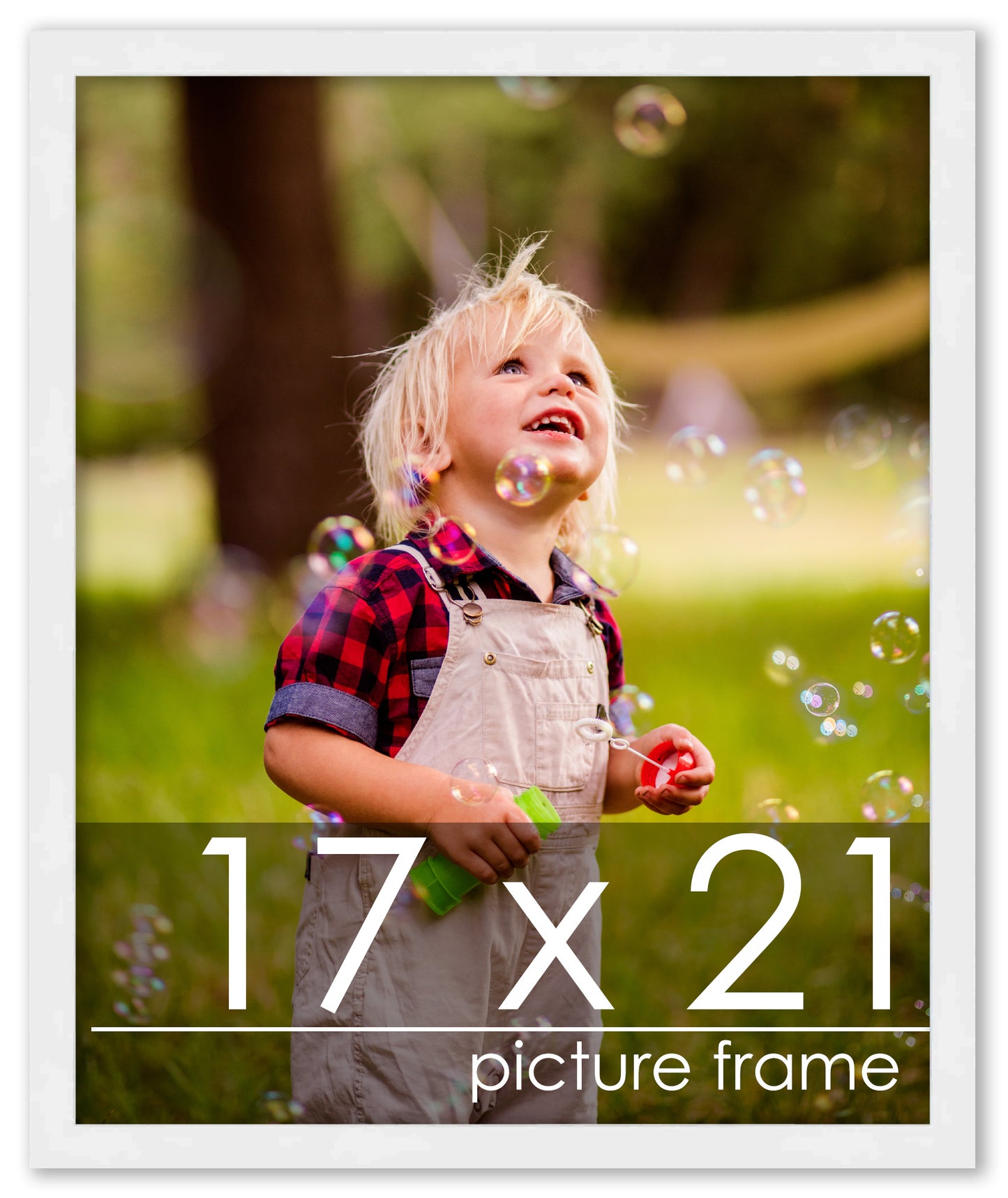 Contemporary White Wood Picture Frame
