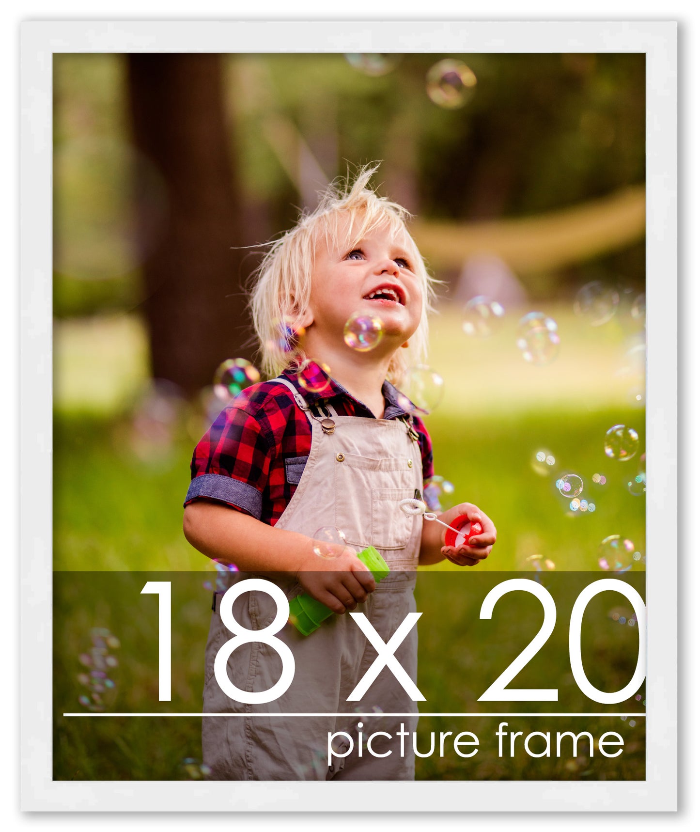 Contemporary White Wood Picture Frame