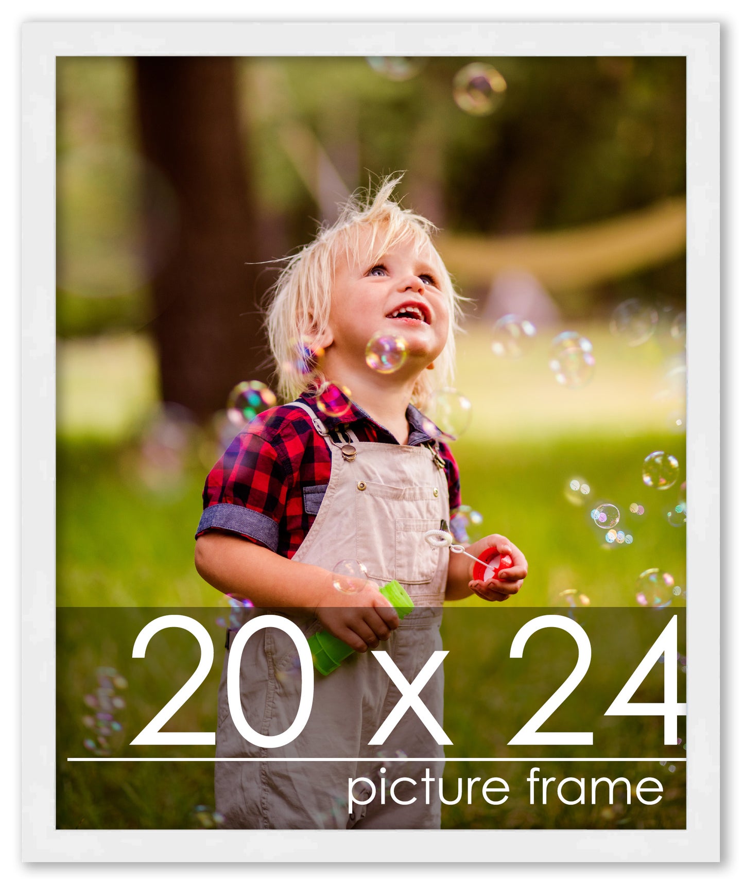 Contemporary White Wood Picture Frame