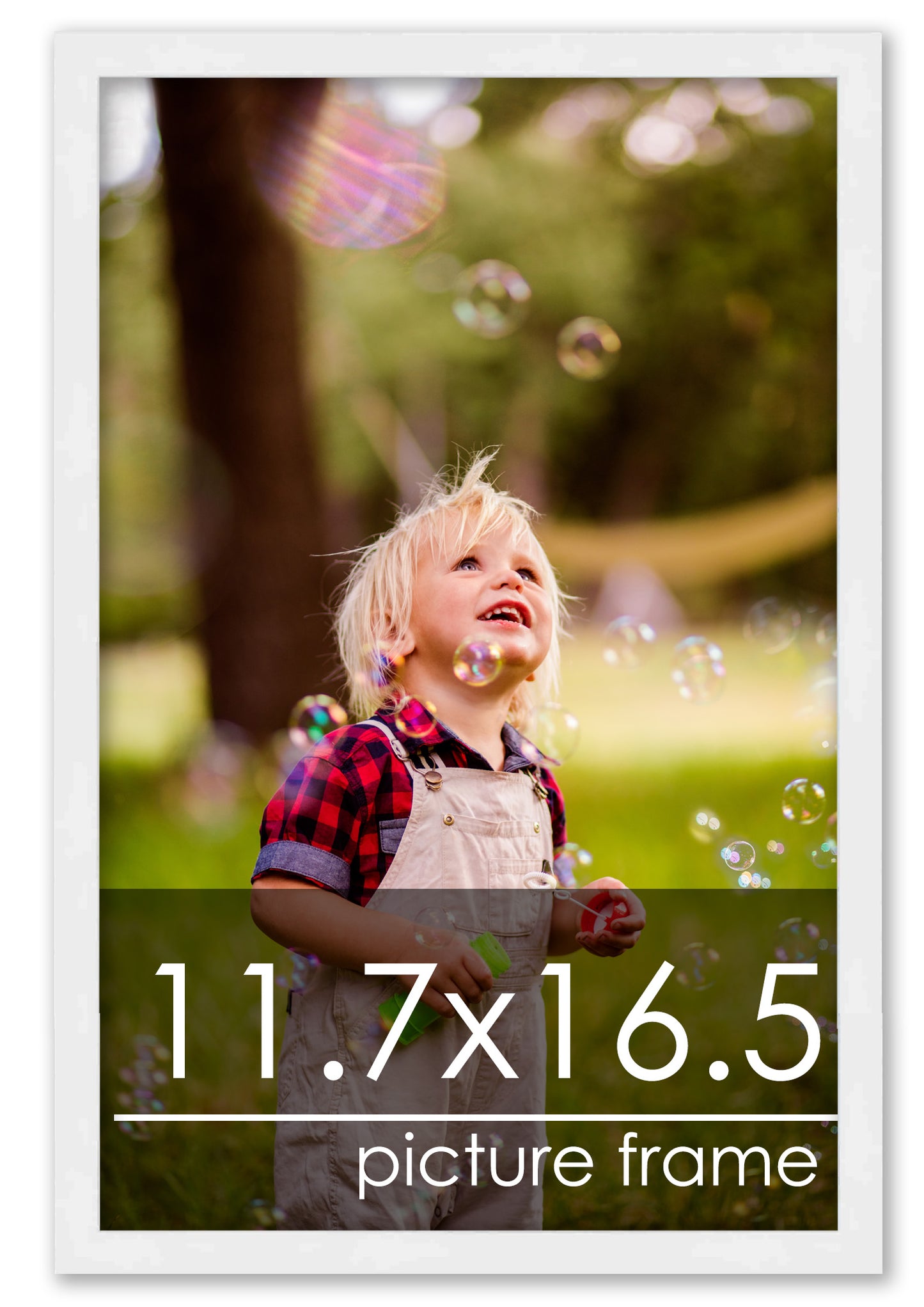 Contemporary White Wood Picture Frame
