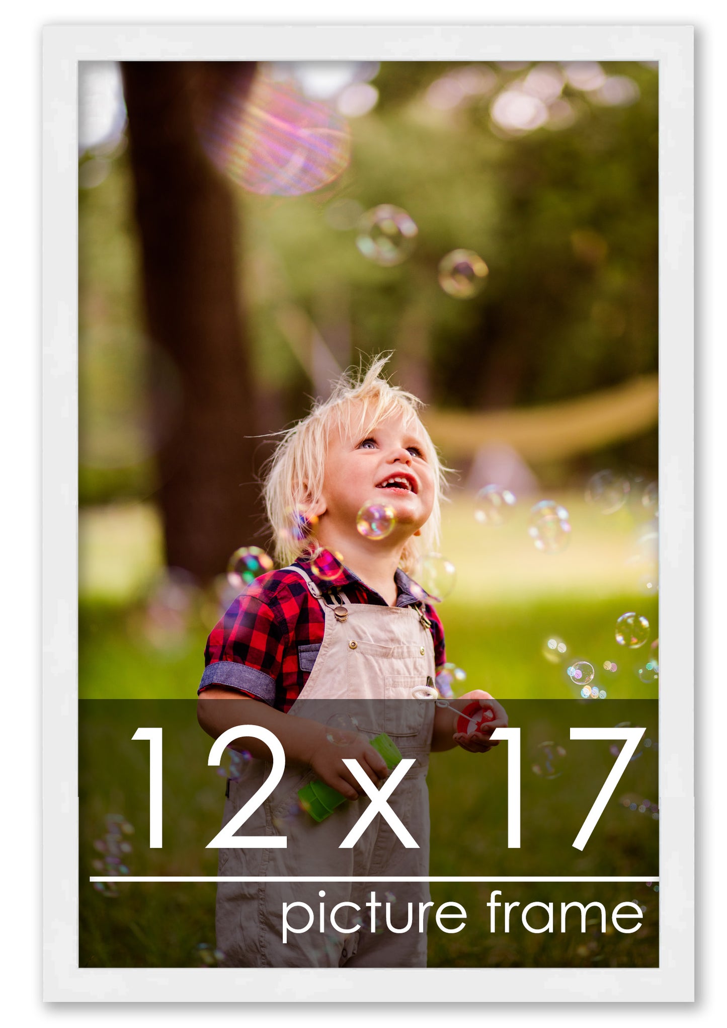 Contemporary White Wood Picture Frame